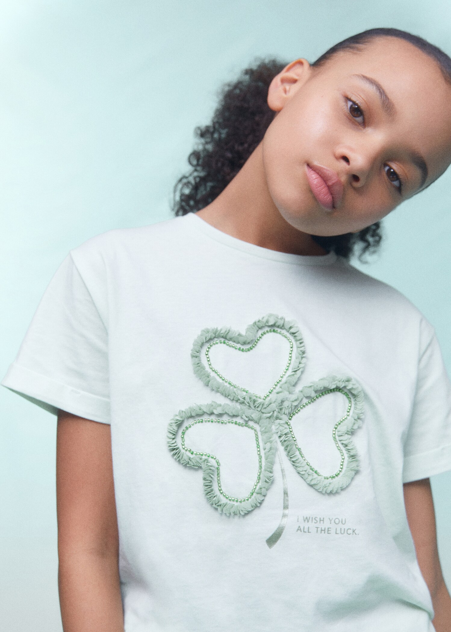 T-Shirt mit aufgedruckter Zeichnung - Detail des Artikels 5