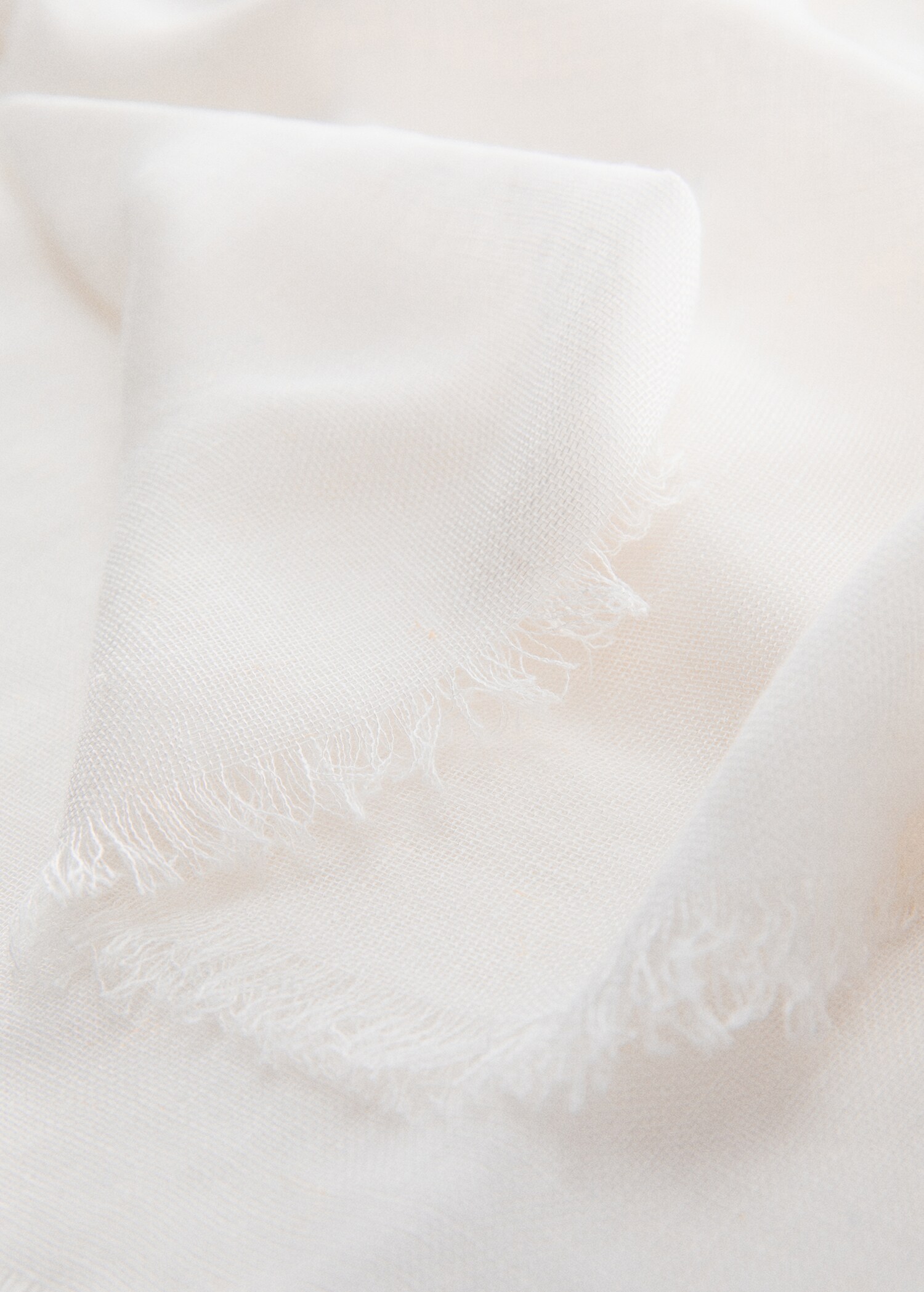Linen blend scarf - Medium plane