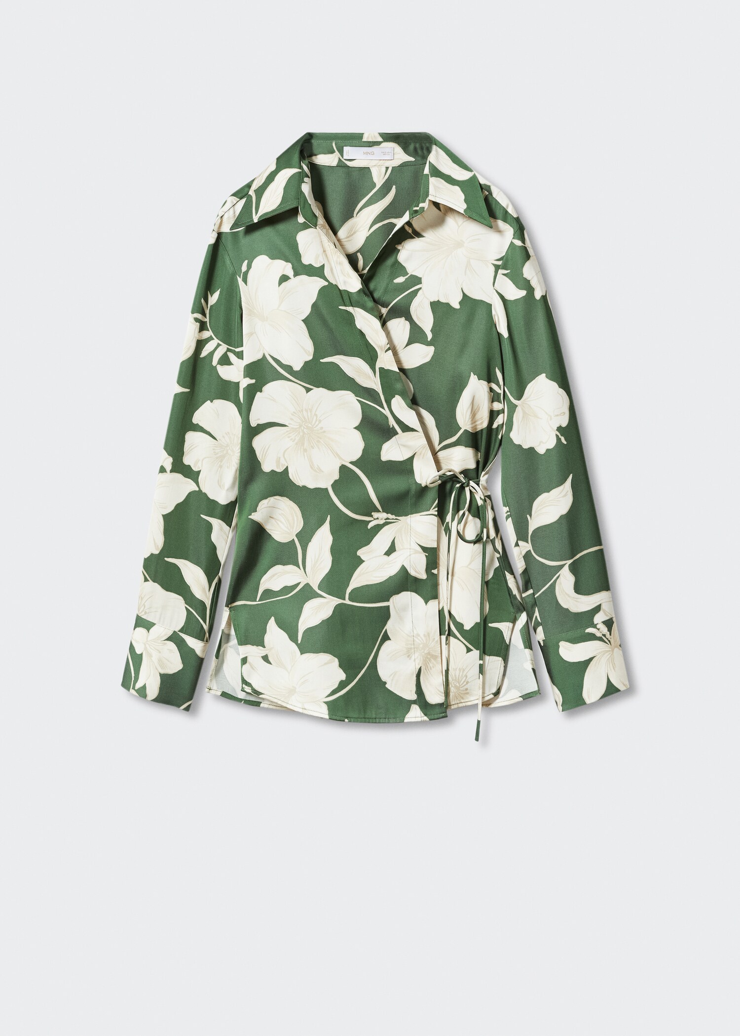 Blusa satinada floral - Artículo sin modelo