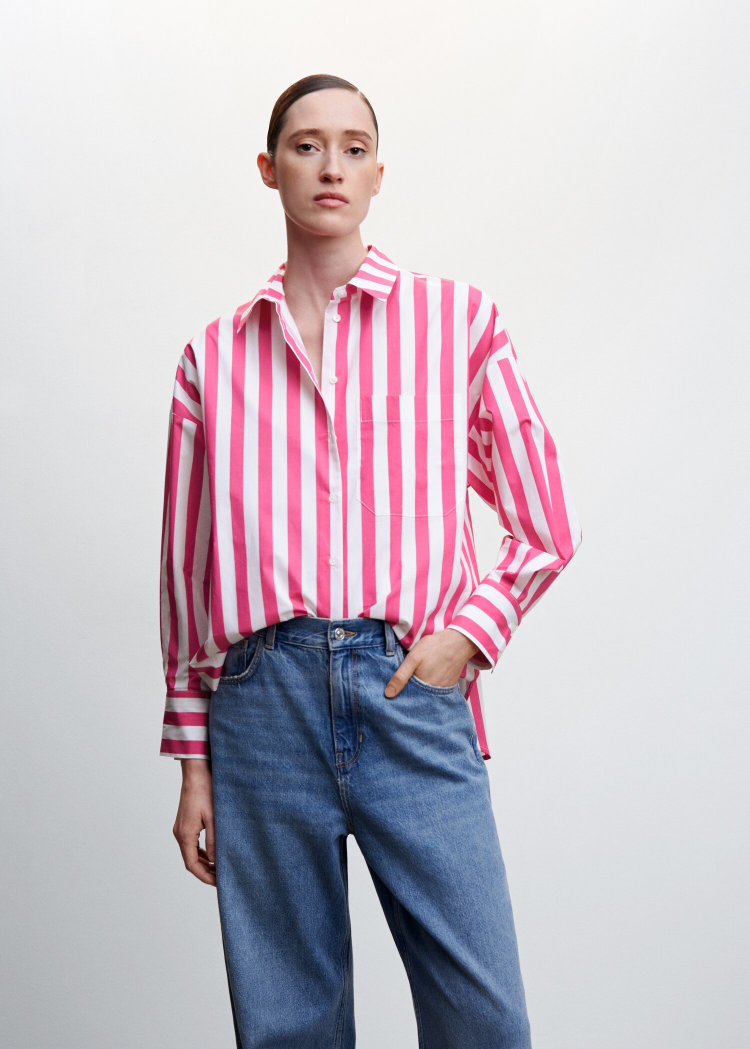 Oversize striped shirt - Medium plane