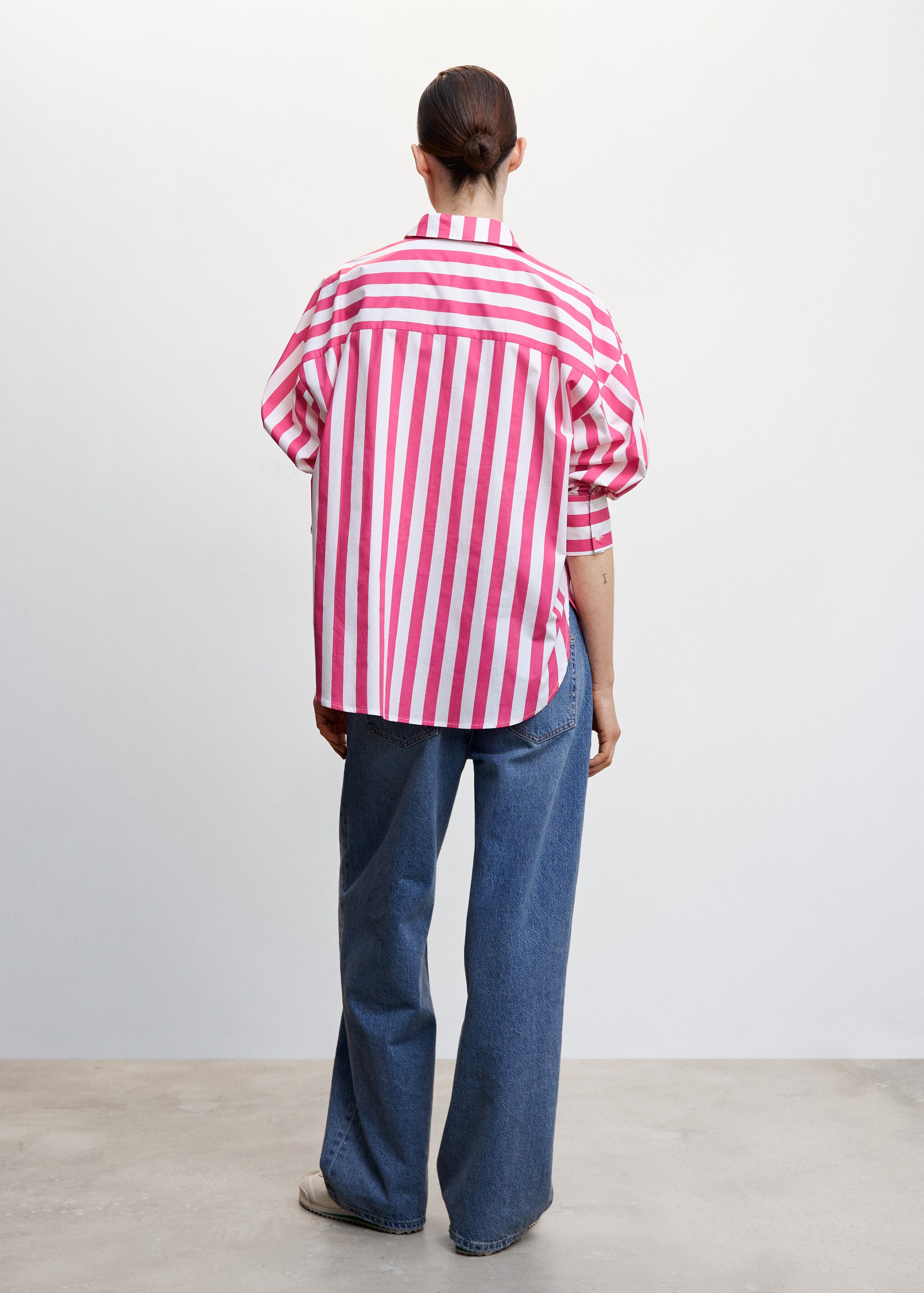 Oversize striped shirt - Reverse of the article