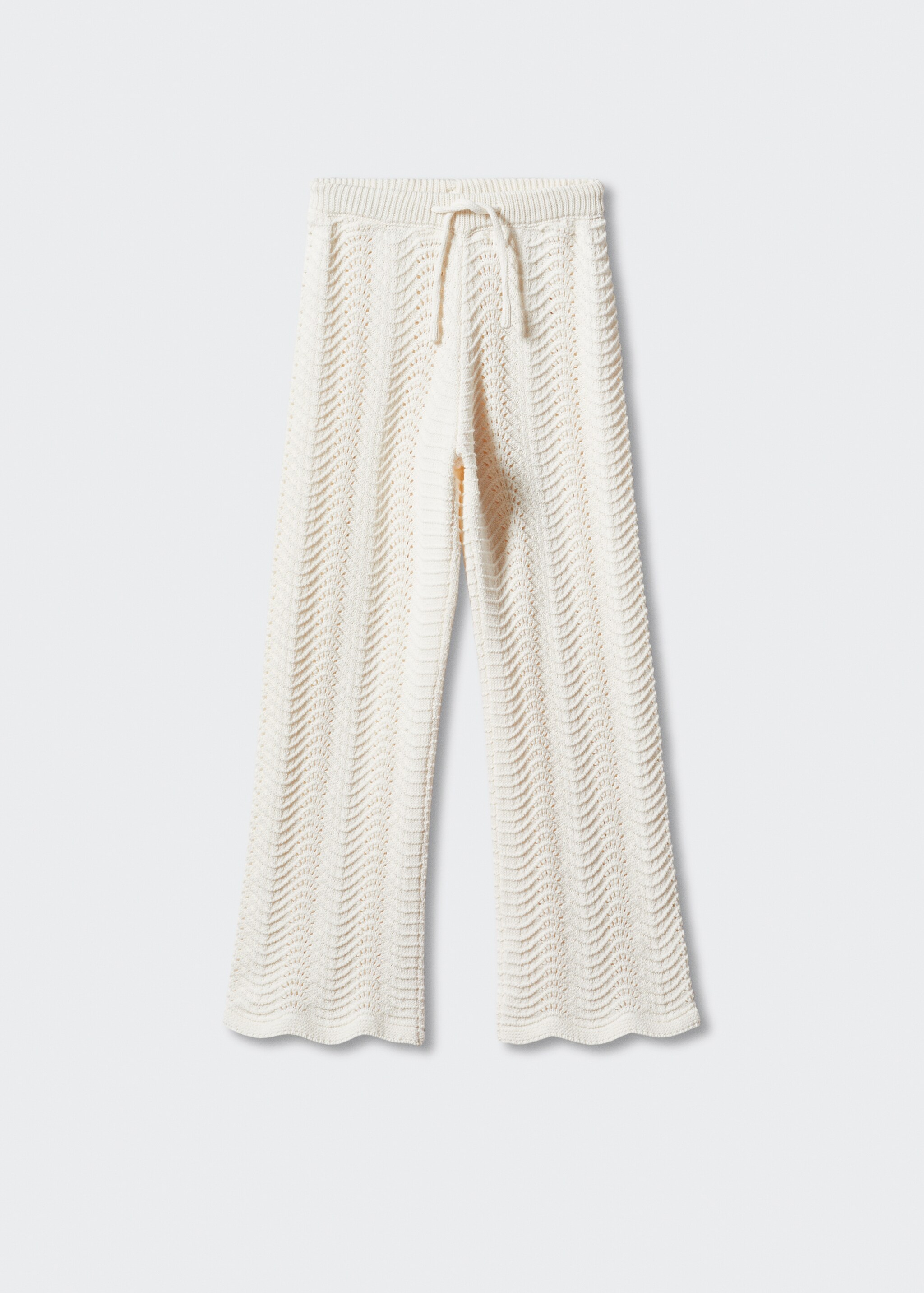 Openwork knit trousers - Article without model