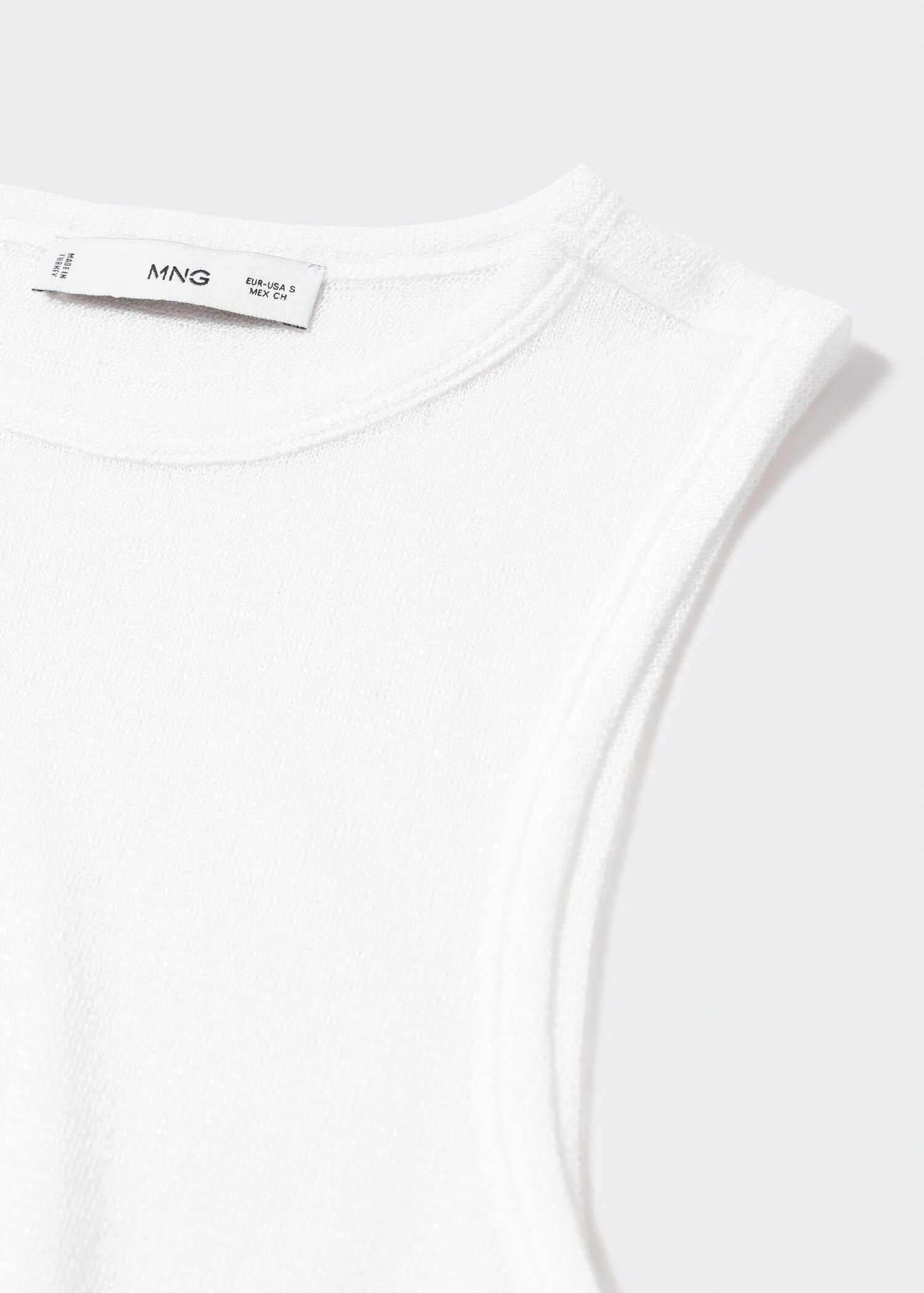 Semi-transparent knitted top - Details of the article 8