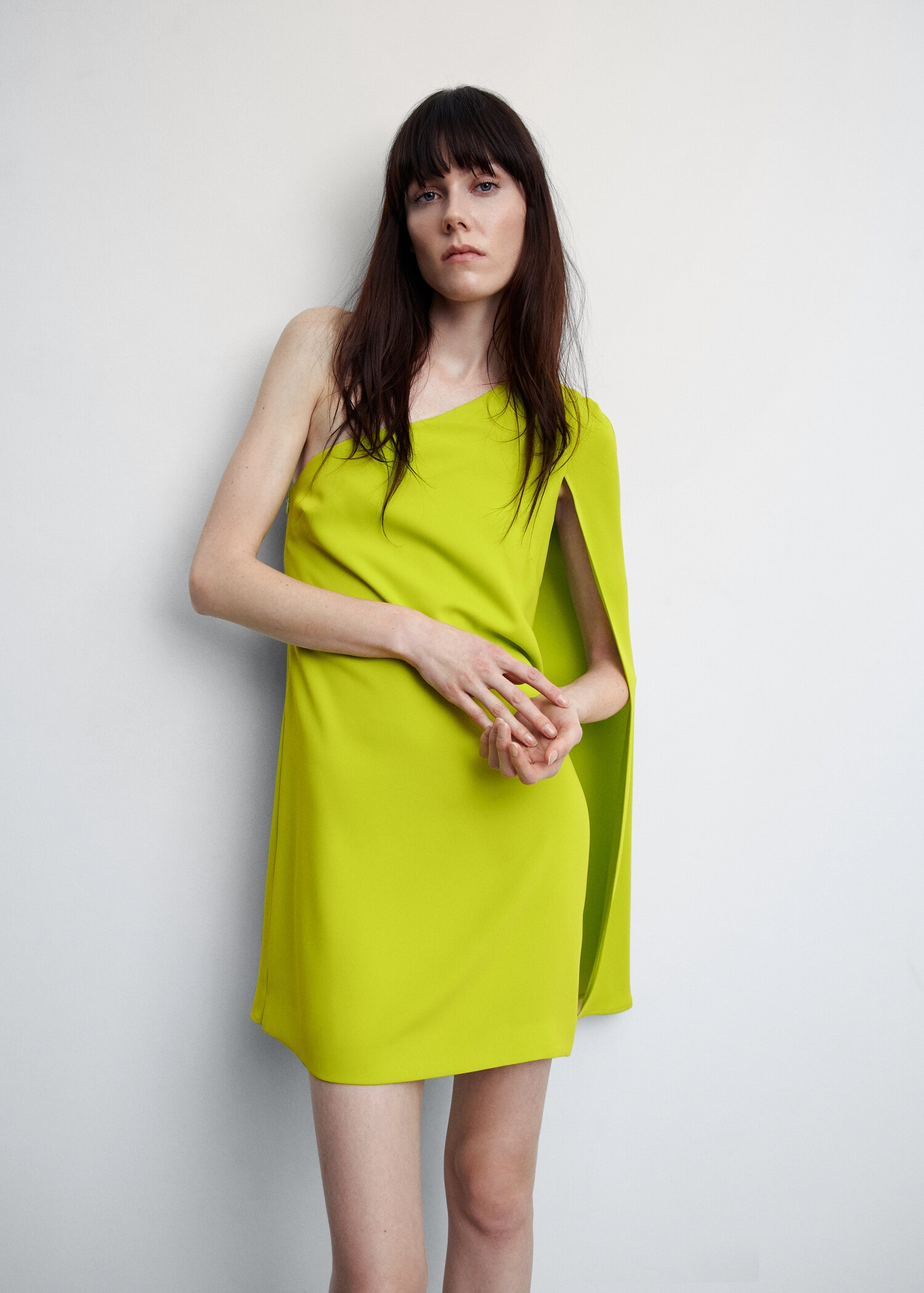 Asymmetrical cape dress - Details of the article 2