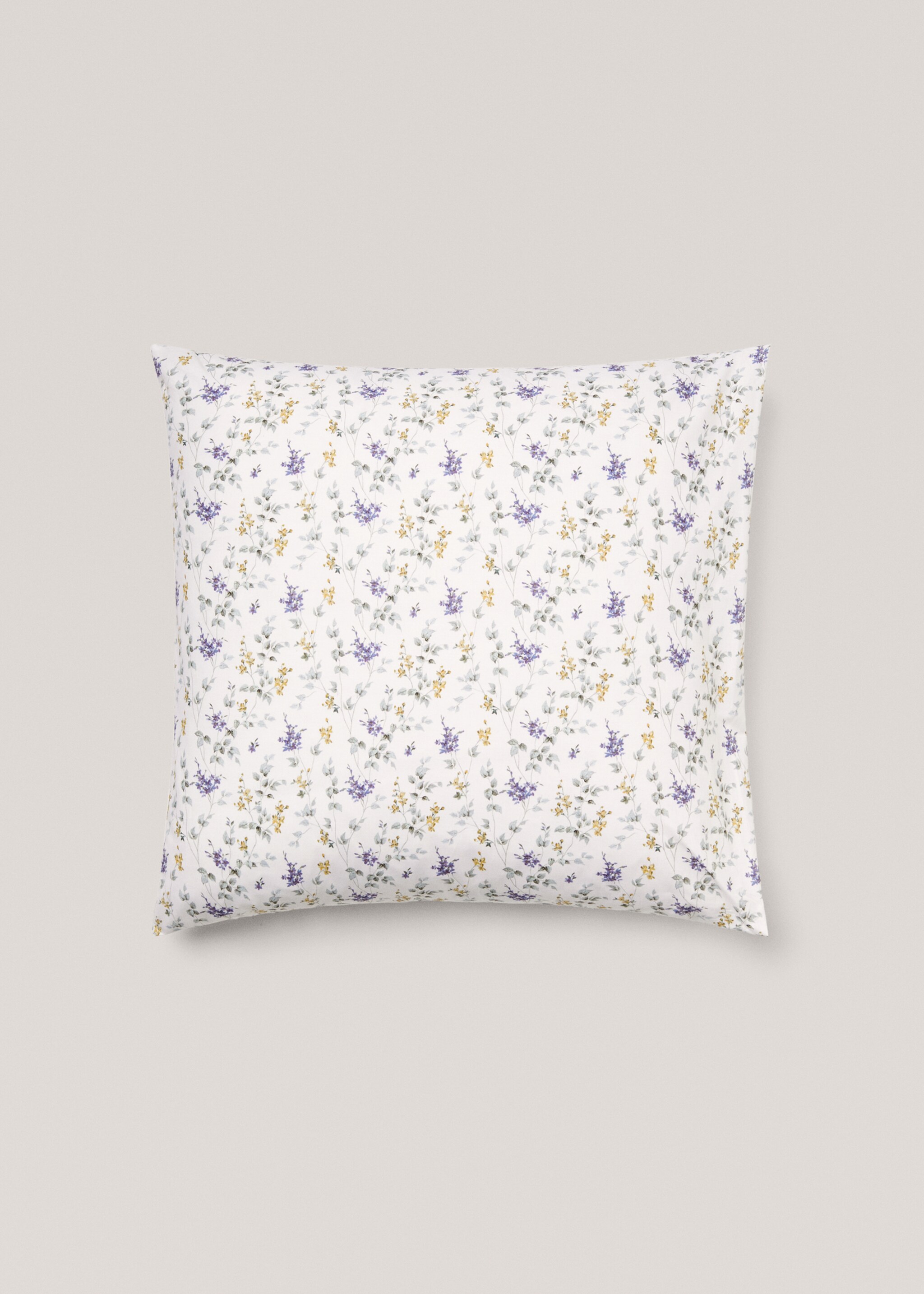 Flower print cushion covers 60x60 (2 pack) - Article without model, Blue. Ref: 47075883-00.