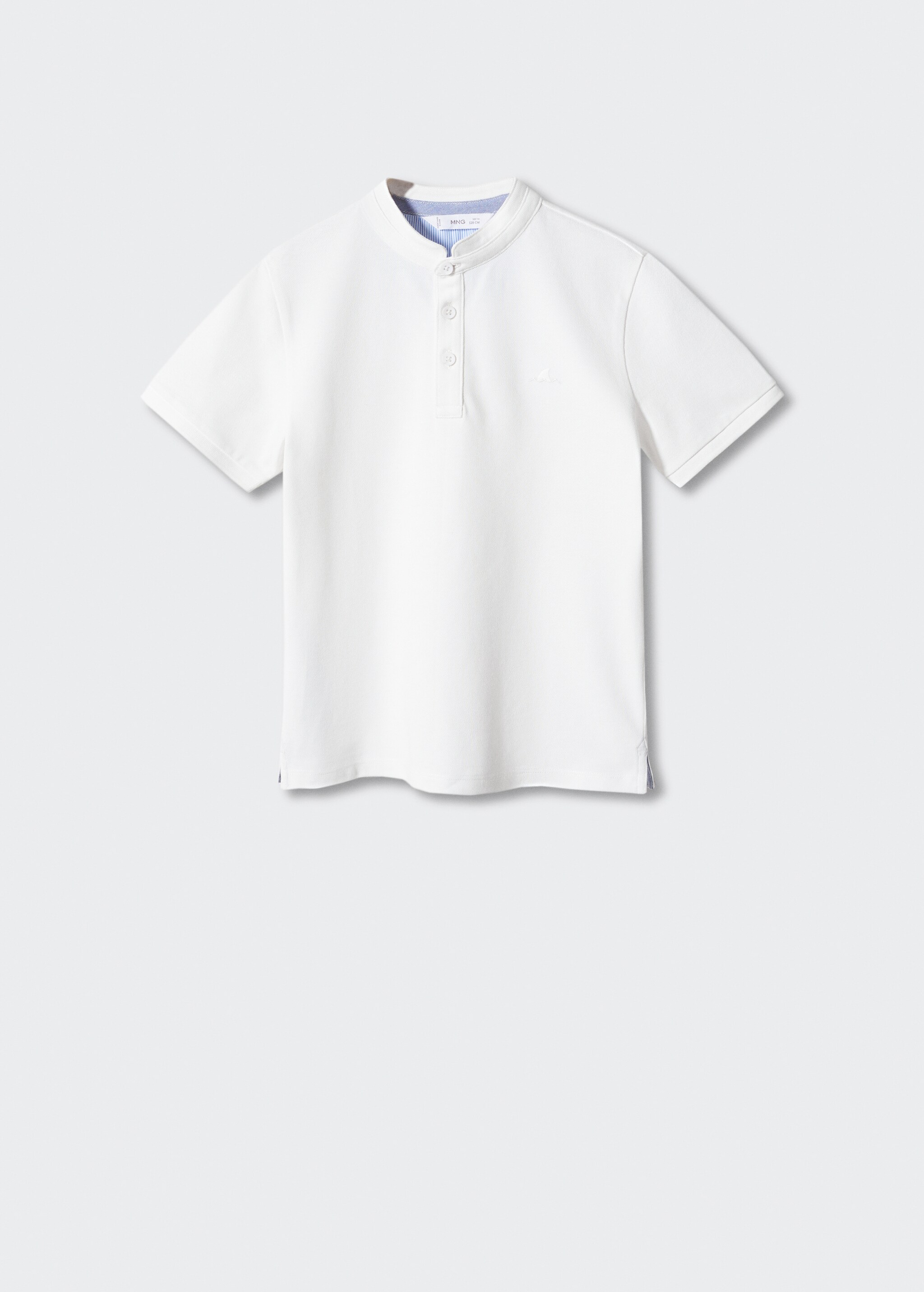 Baumwoll-Poloshirt mit Stehkragen - Artikel ohne Model