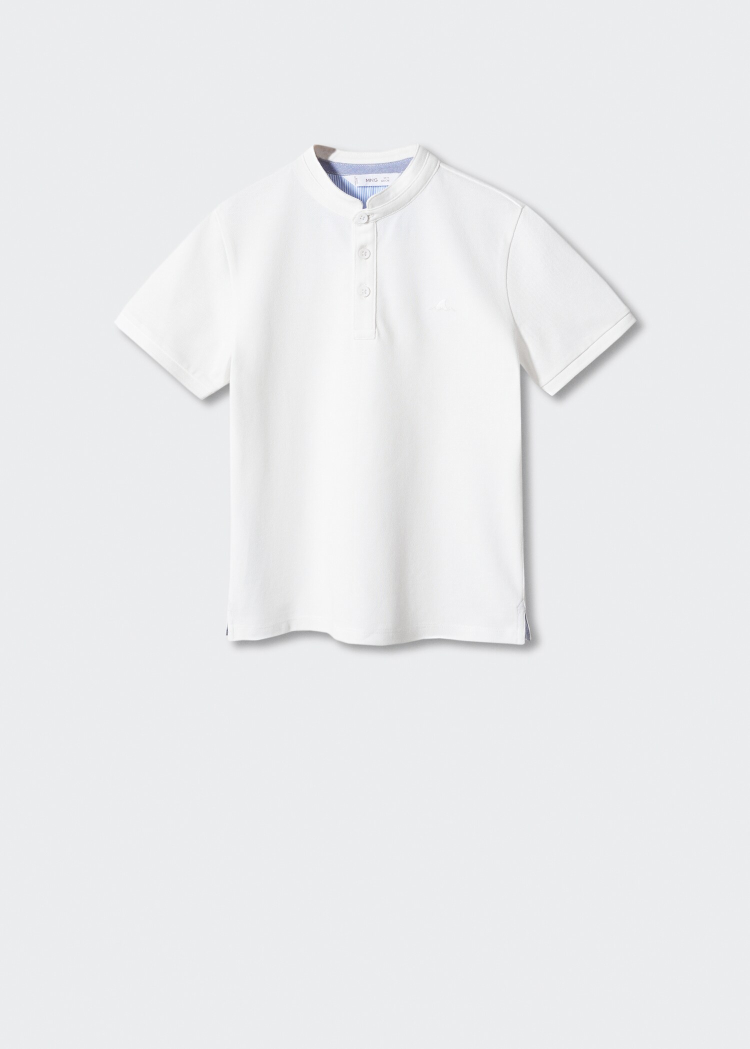 Mao collar cotton polo - Article without model