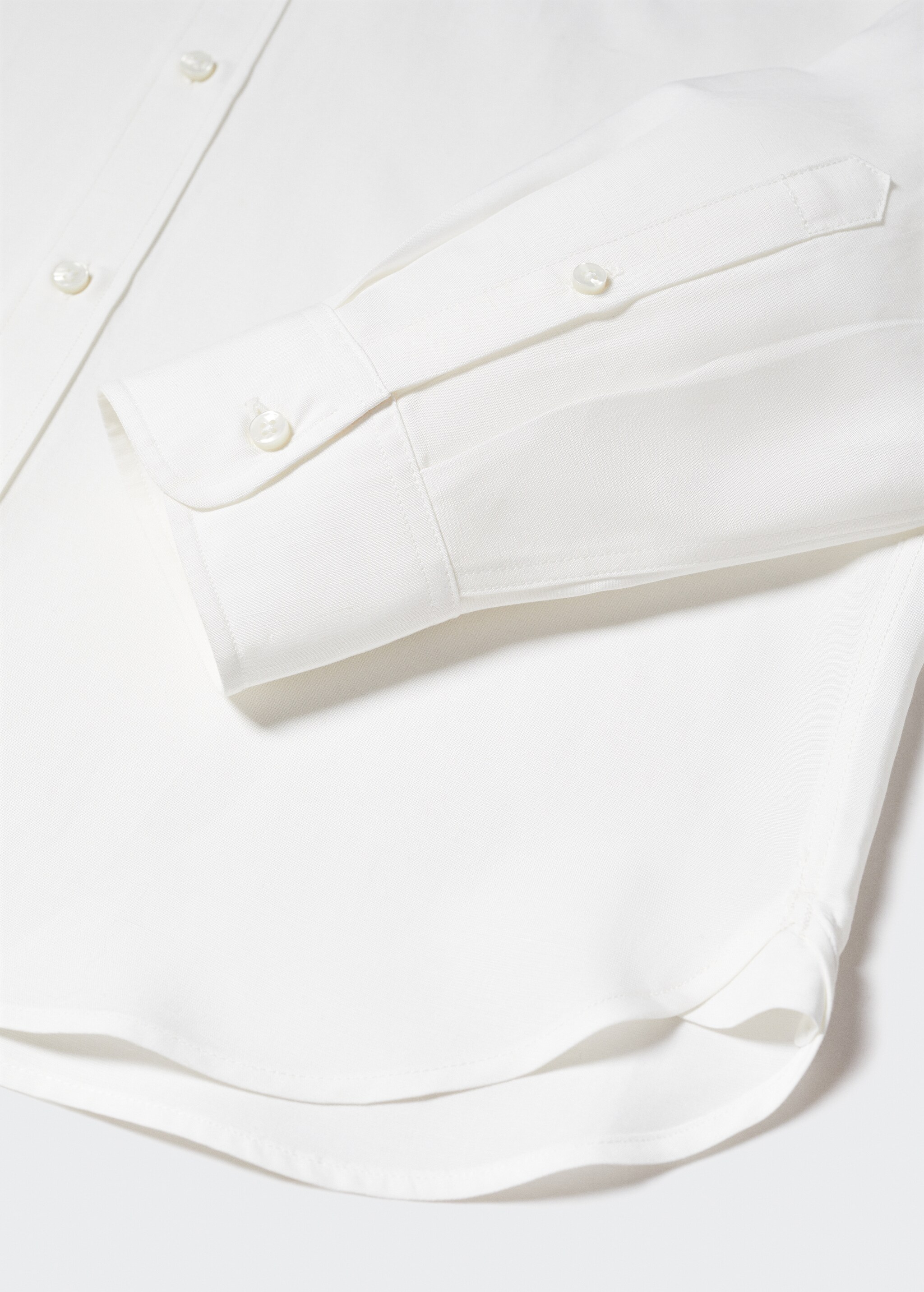 Regular-fit linen lyocell shirt - Details of the article 8