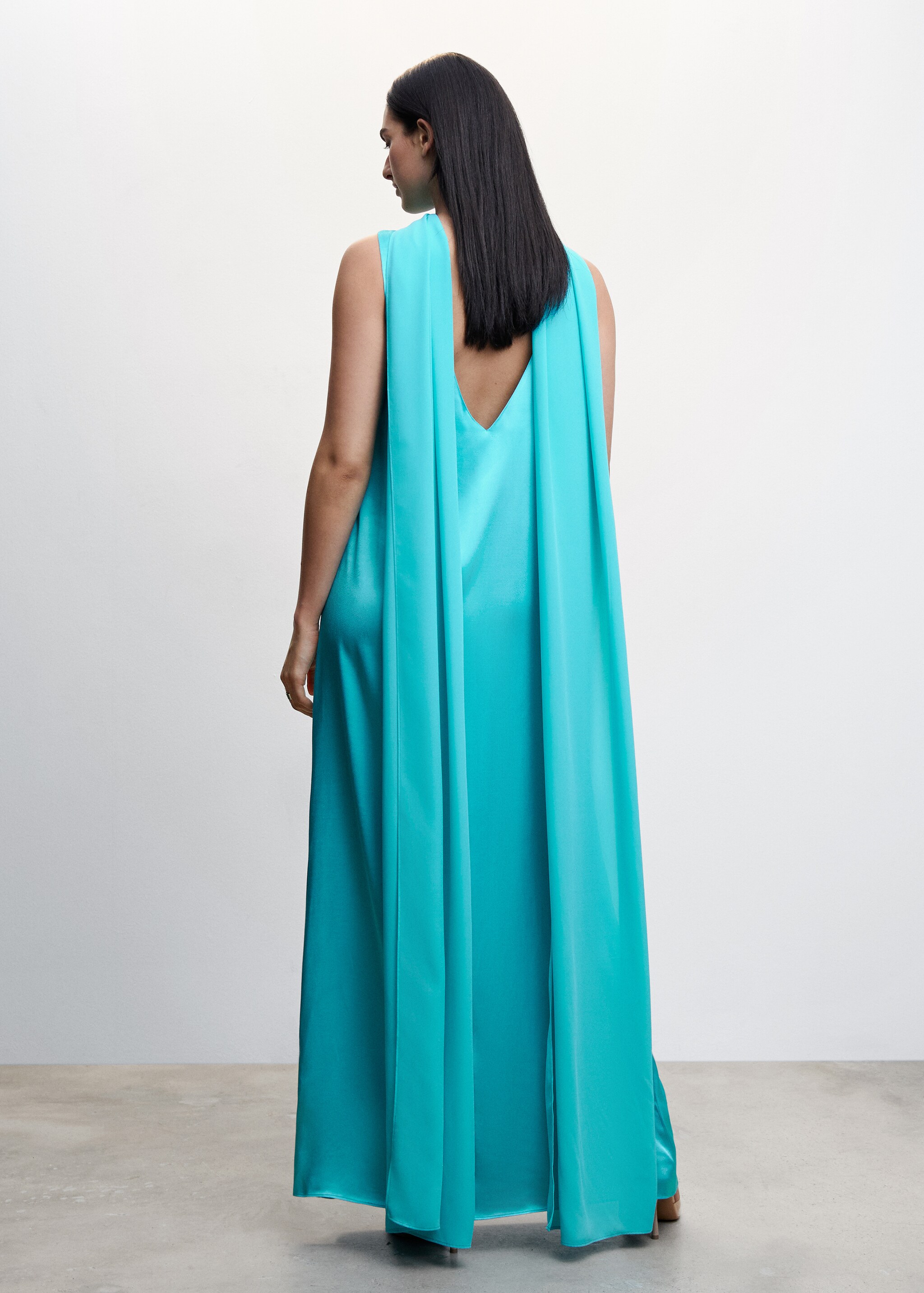 Open back dress cape  - Reverse of the article