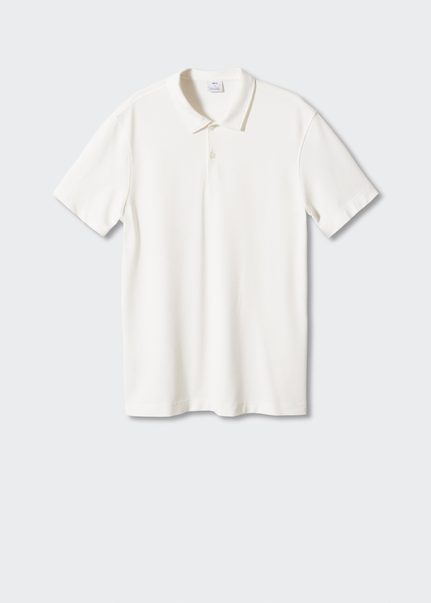 Polo slim fit algodón piqué textura - Artículo sin modelo