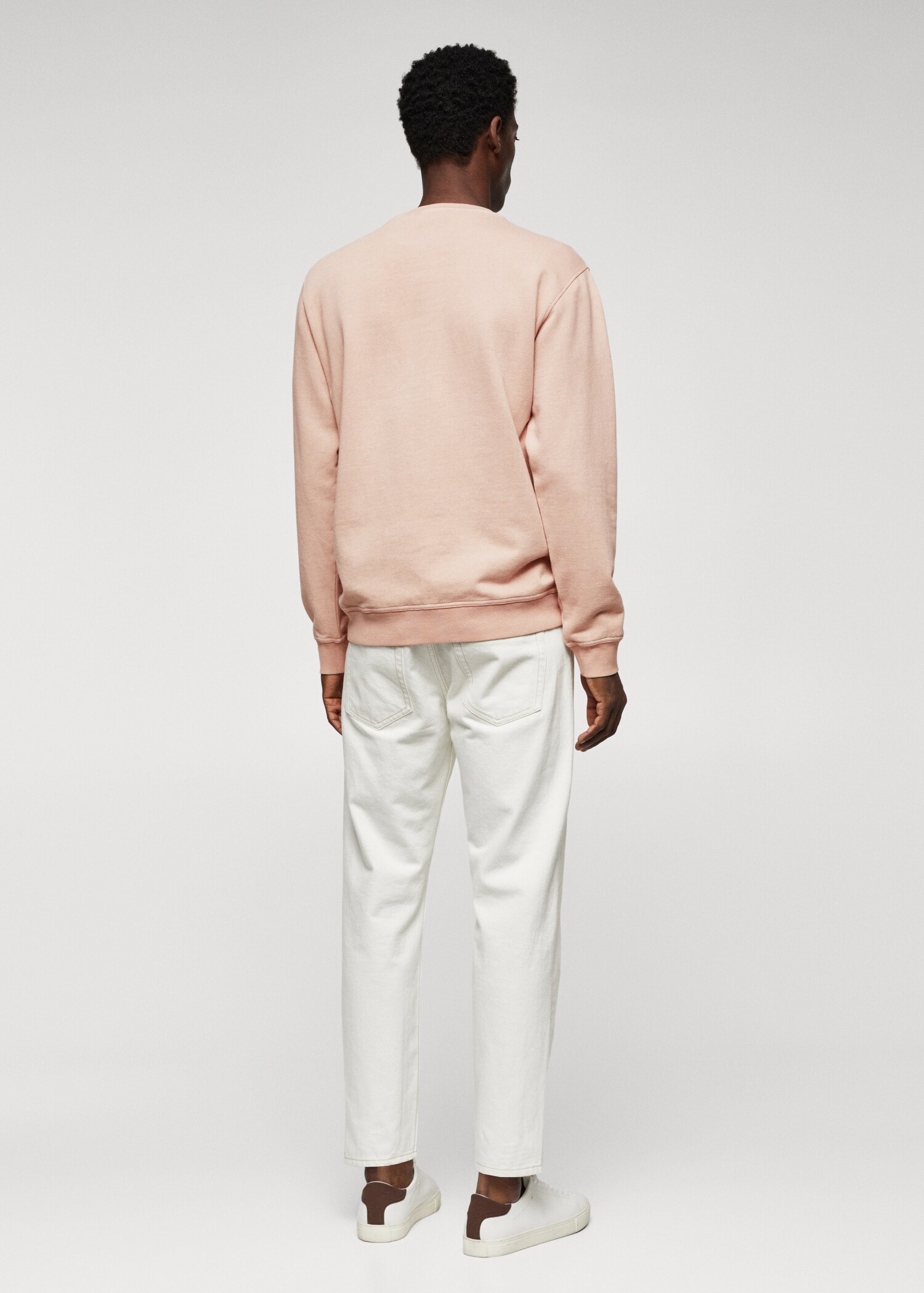 Sweatshirt aus gefärbter Baumwolle - Rückseite des Artikels