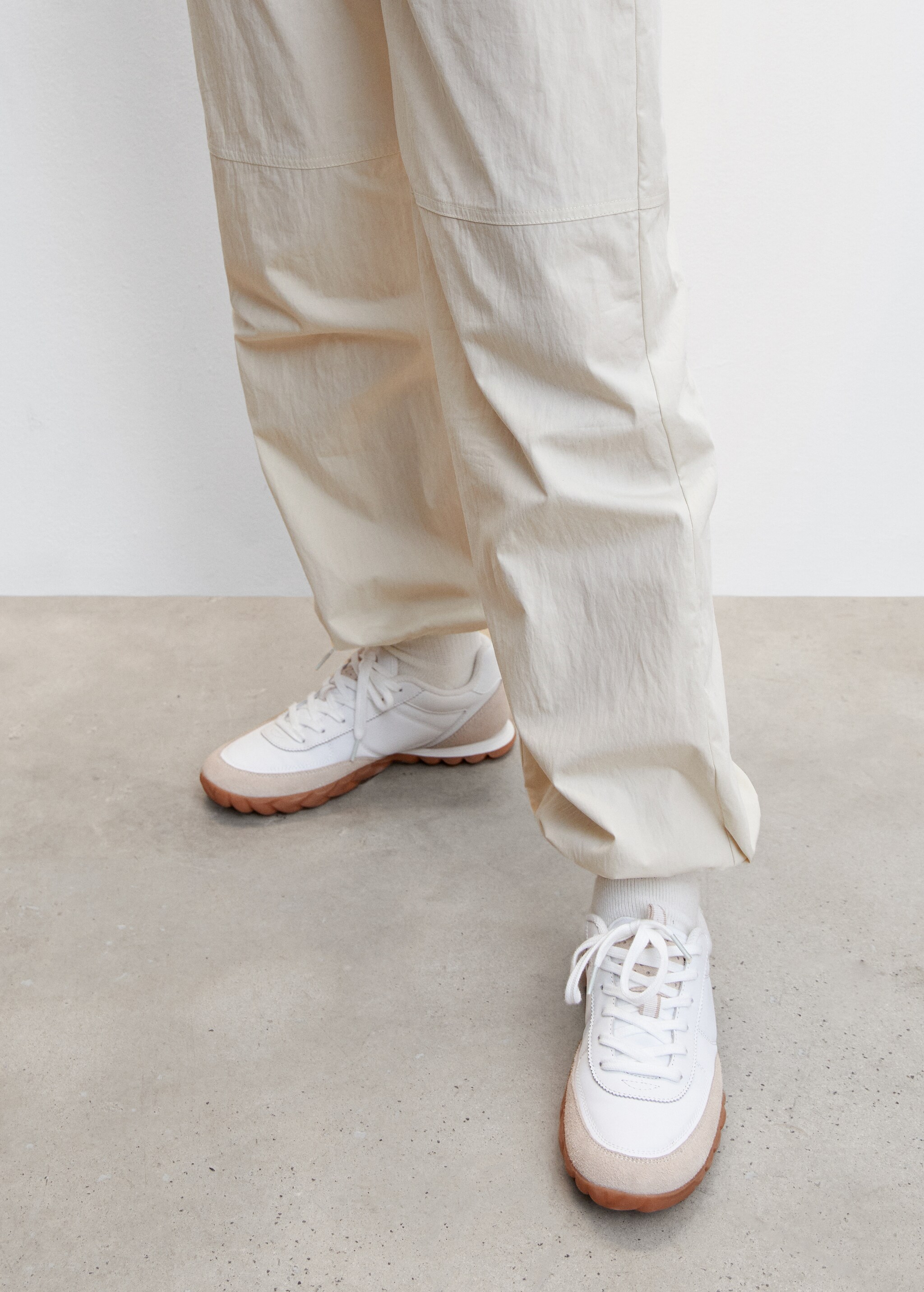 Leather panel sneakers - Details of the article 9