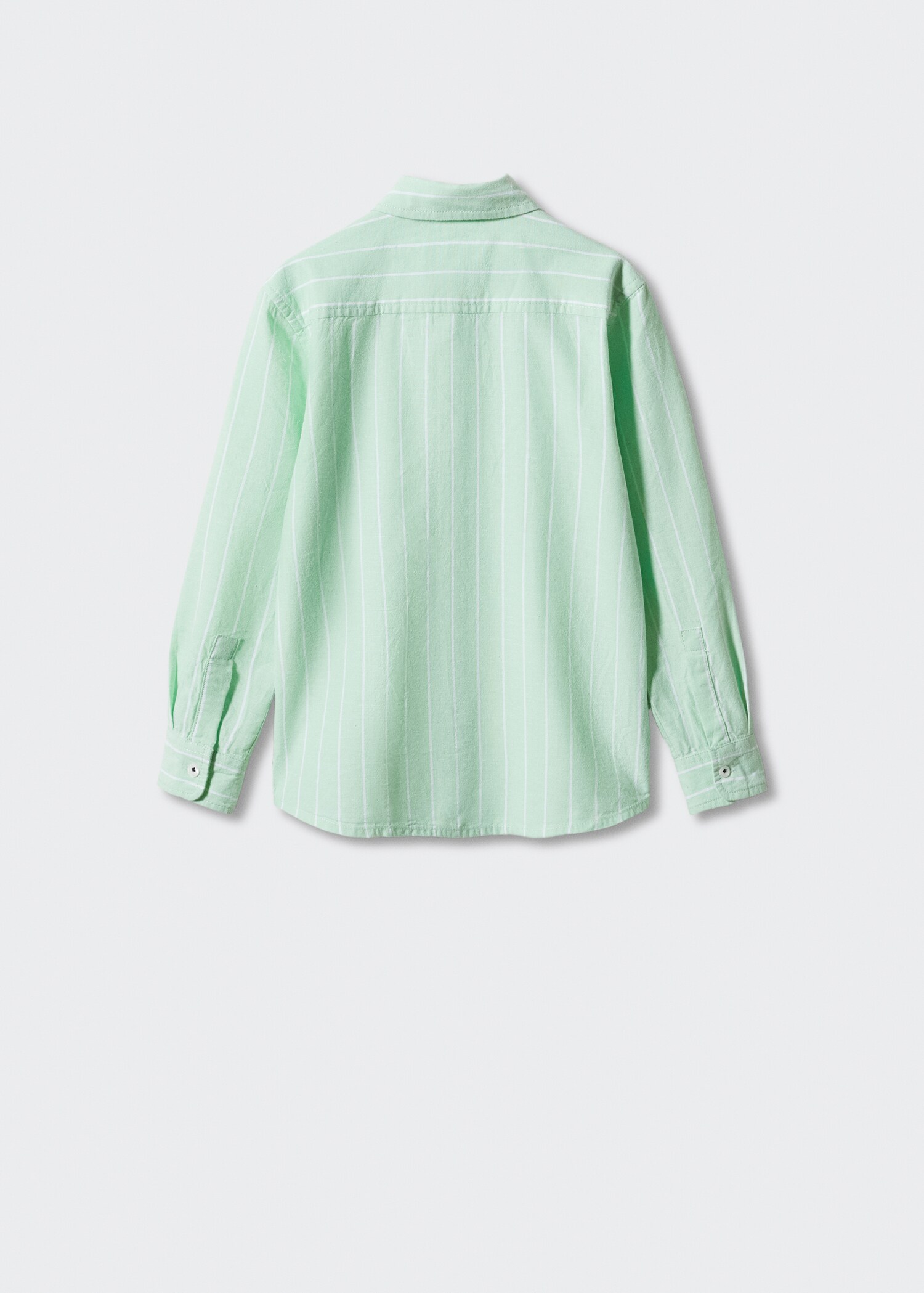 Striped cotton linen shirt - Reverse of the article