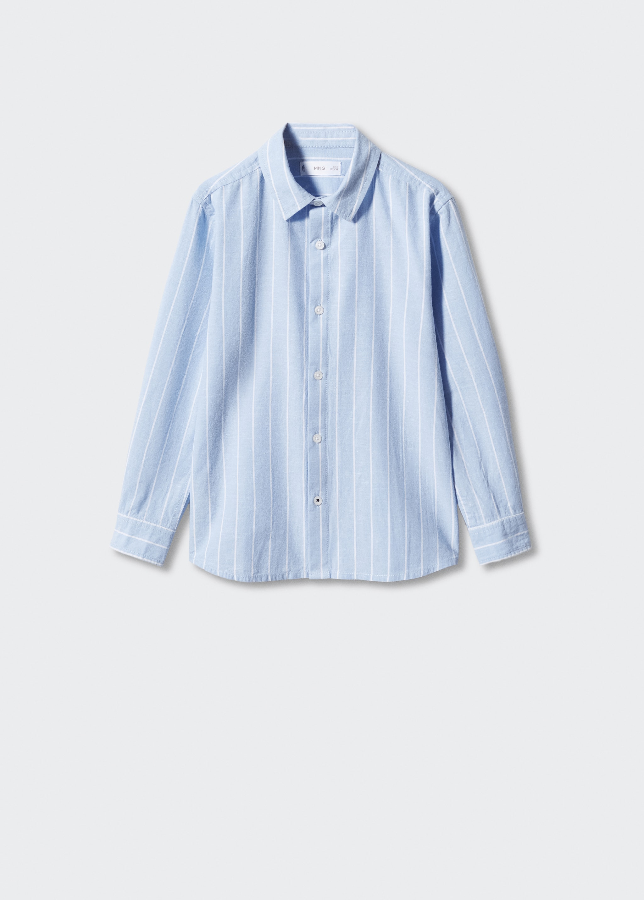 Striped cotton linen shirt - Article without model