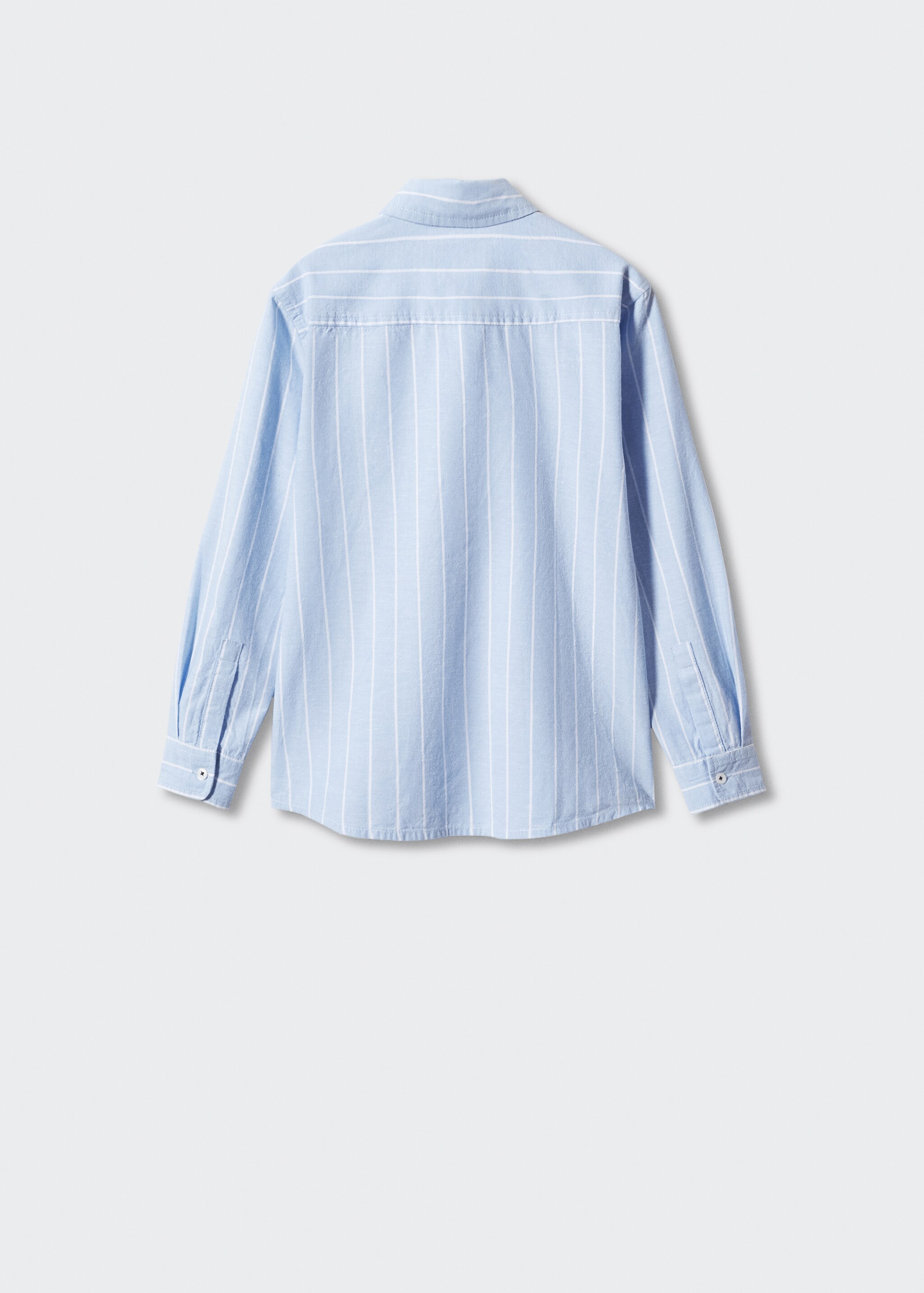 Striped cotton linen shirt - Reverse of the article