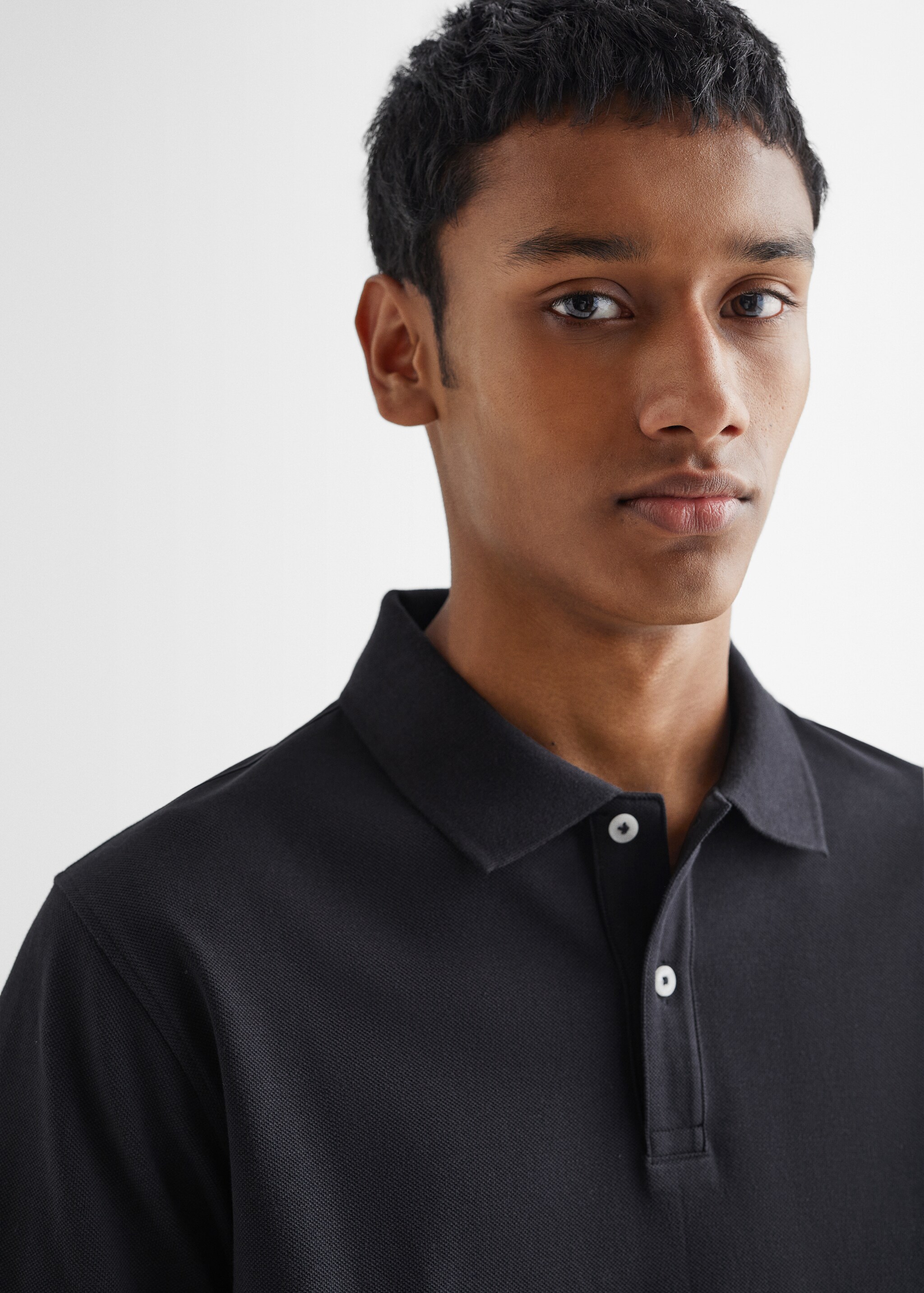 100% cotton polo shirt - Details of the article 1