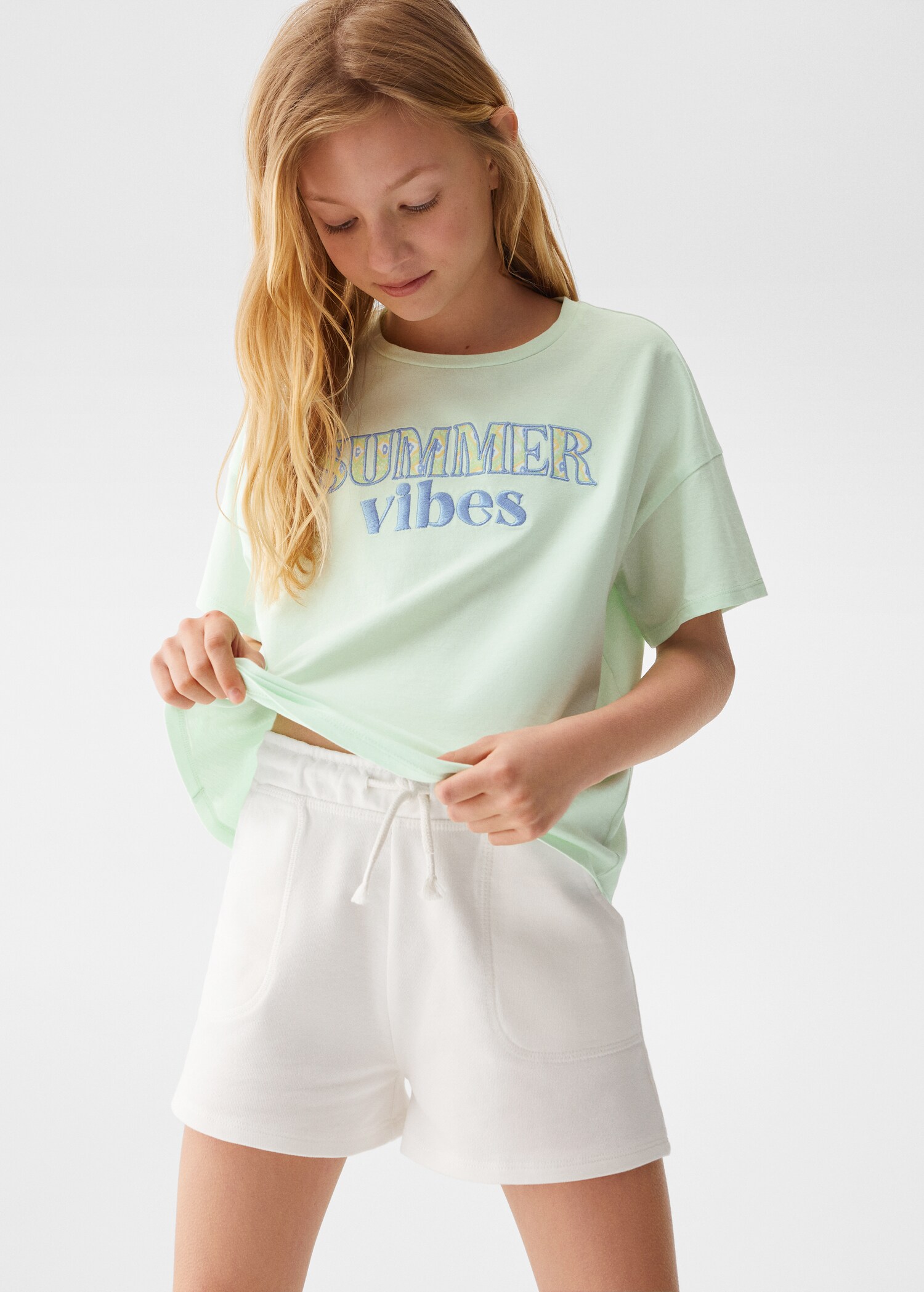 Cotton jogger short - Medium plane