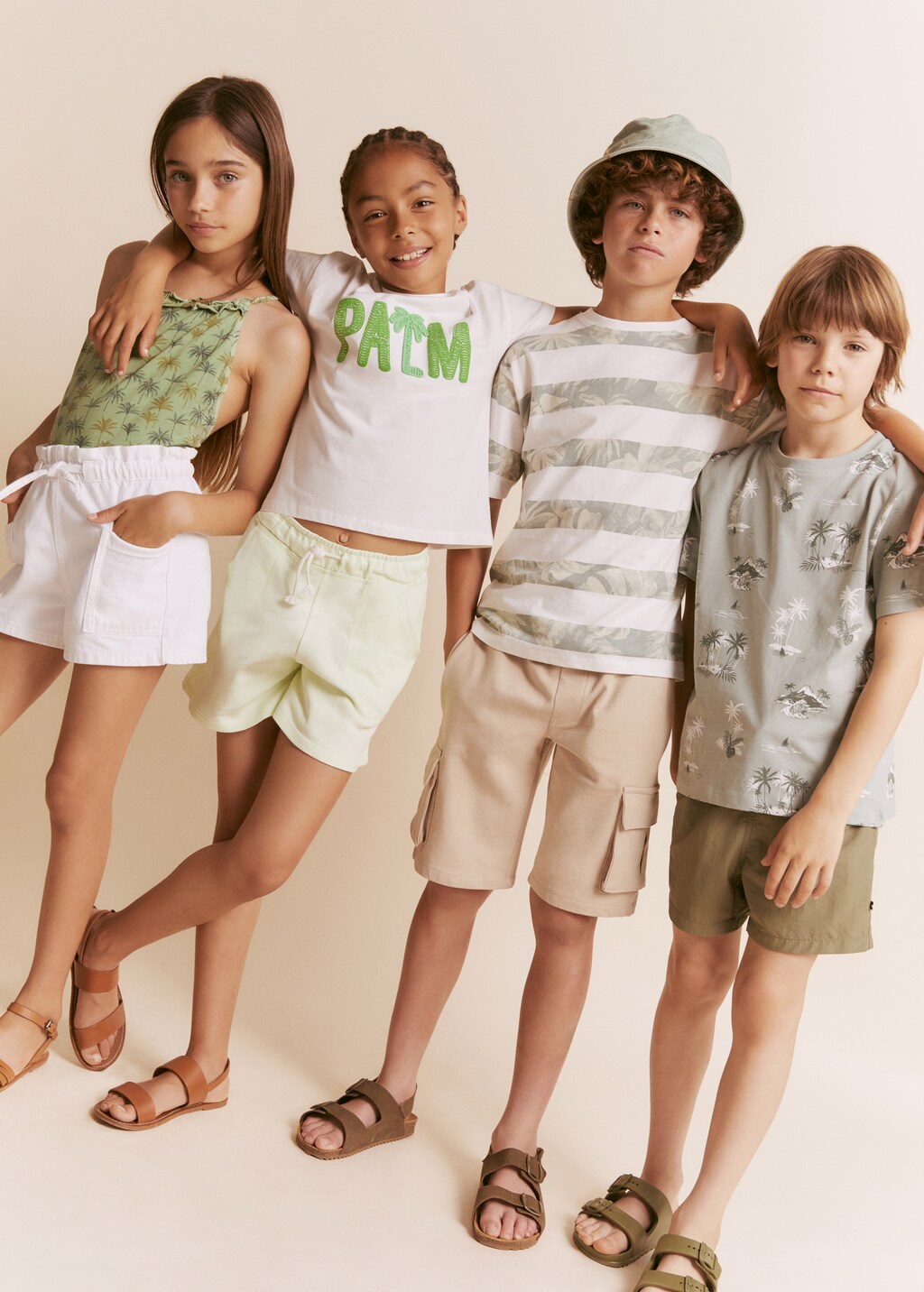 Cotton jogger short Girls MANGO OUTLET Norway
