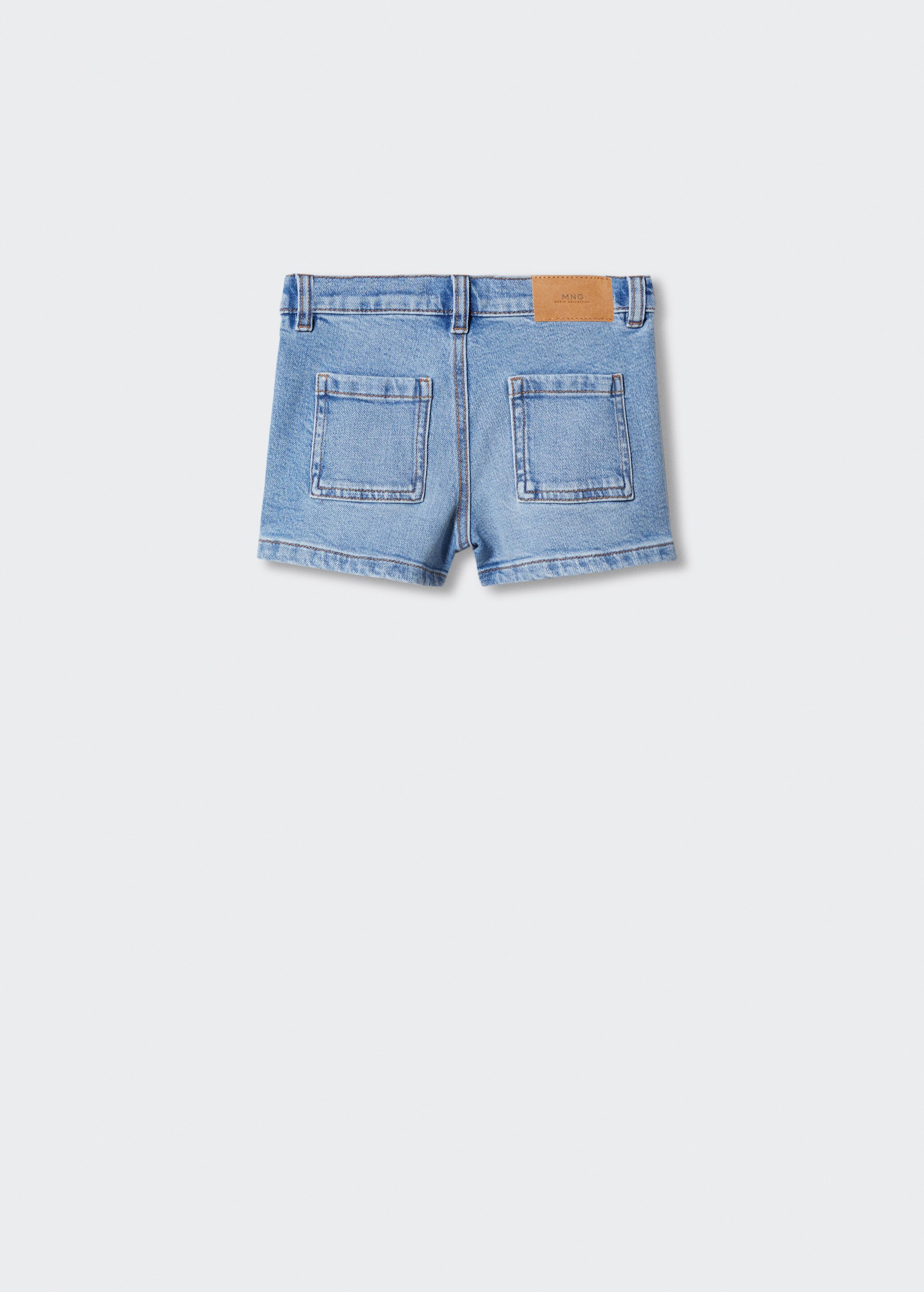 Denim shorts with pockets - Reverse of the article