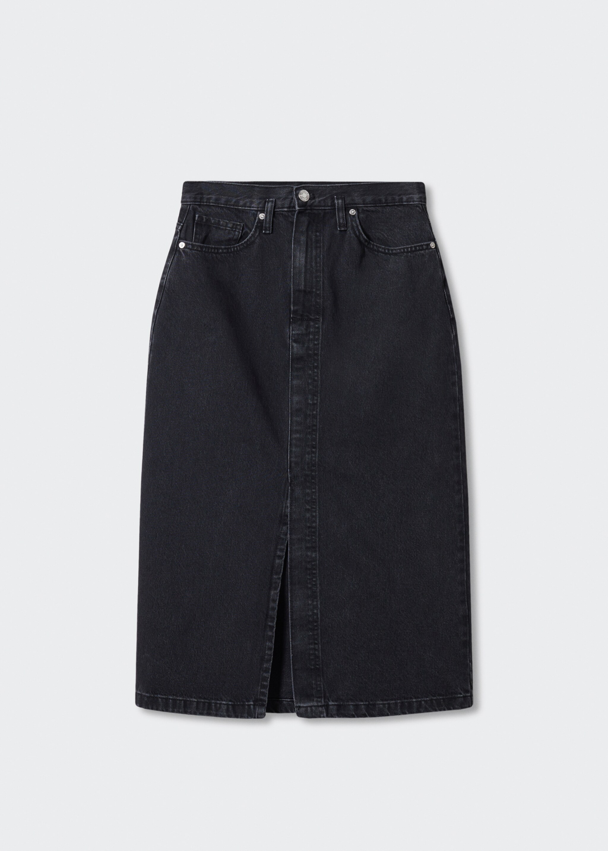Denim midi-skirt - Article without model