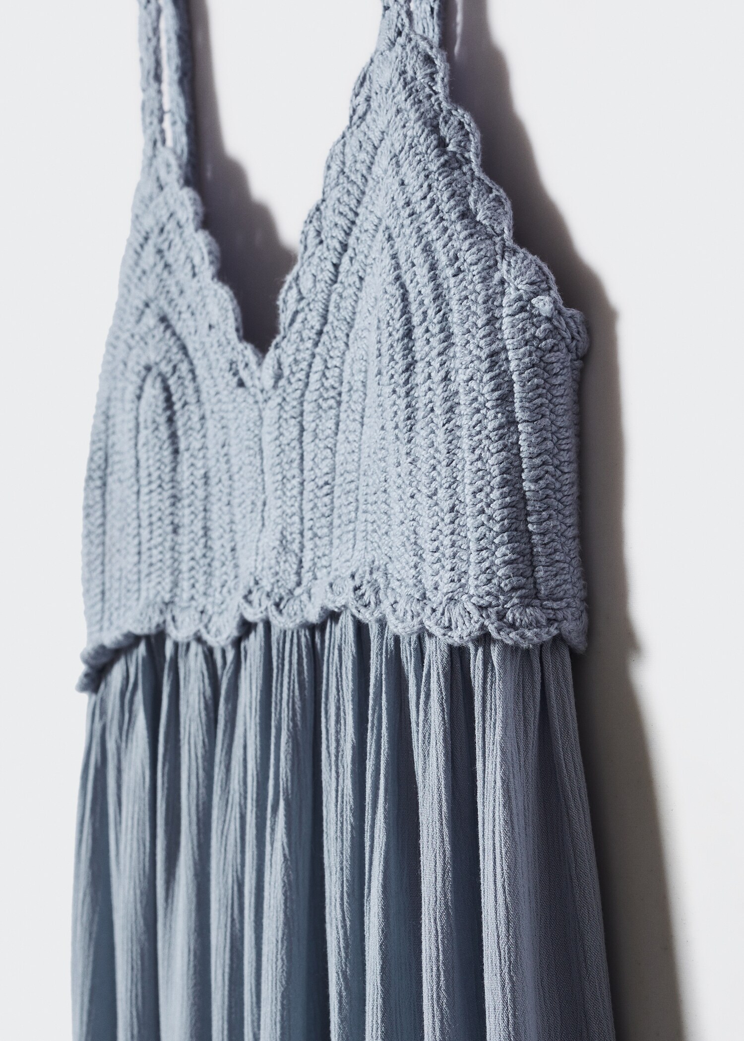 Long crochet-top dress - Details of the article 8