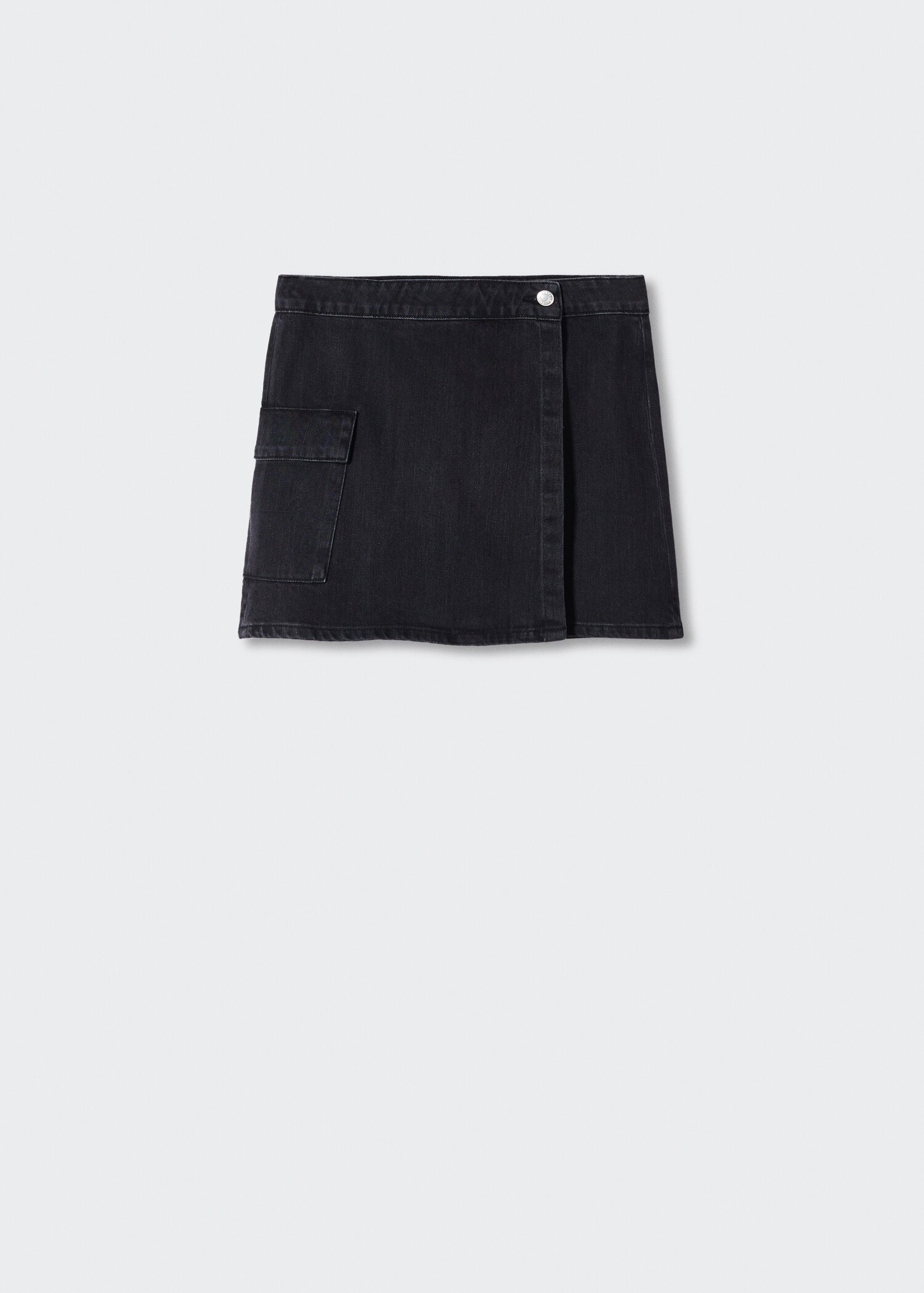 Minikjol denim omlott - Artikel utan modell