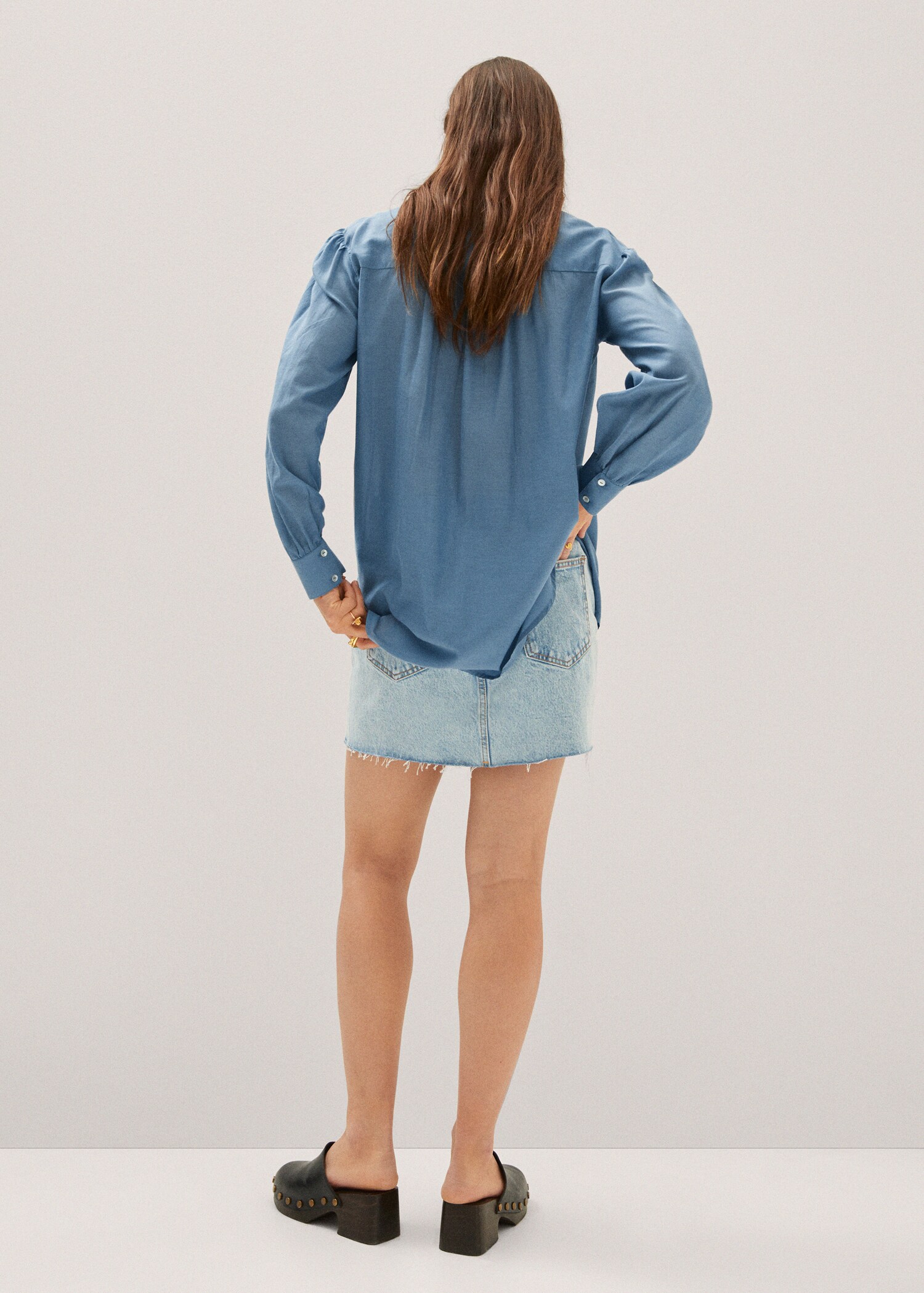 Blouse style chemise oversize - Verso de l’article