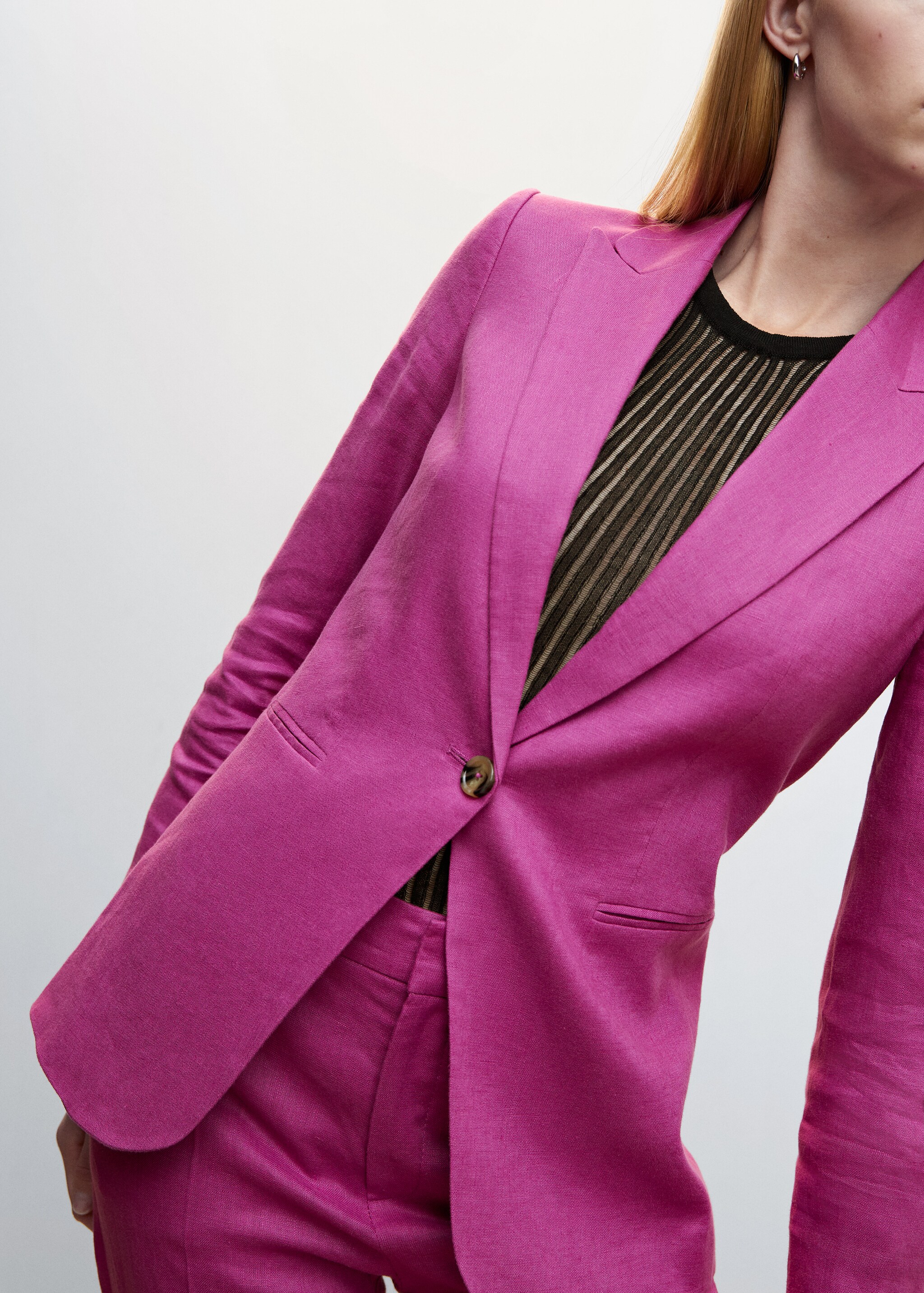 Blazer suit 100% linen - Details of the article 6