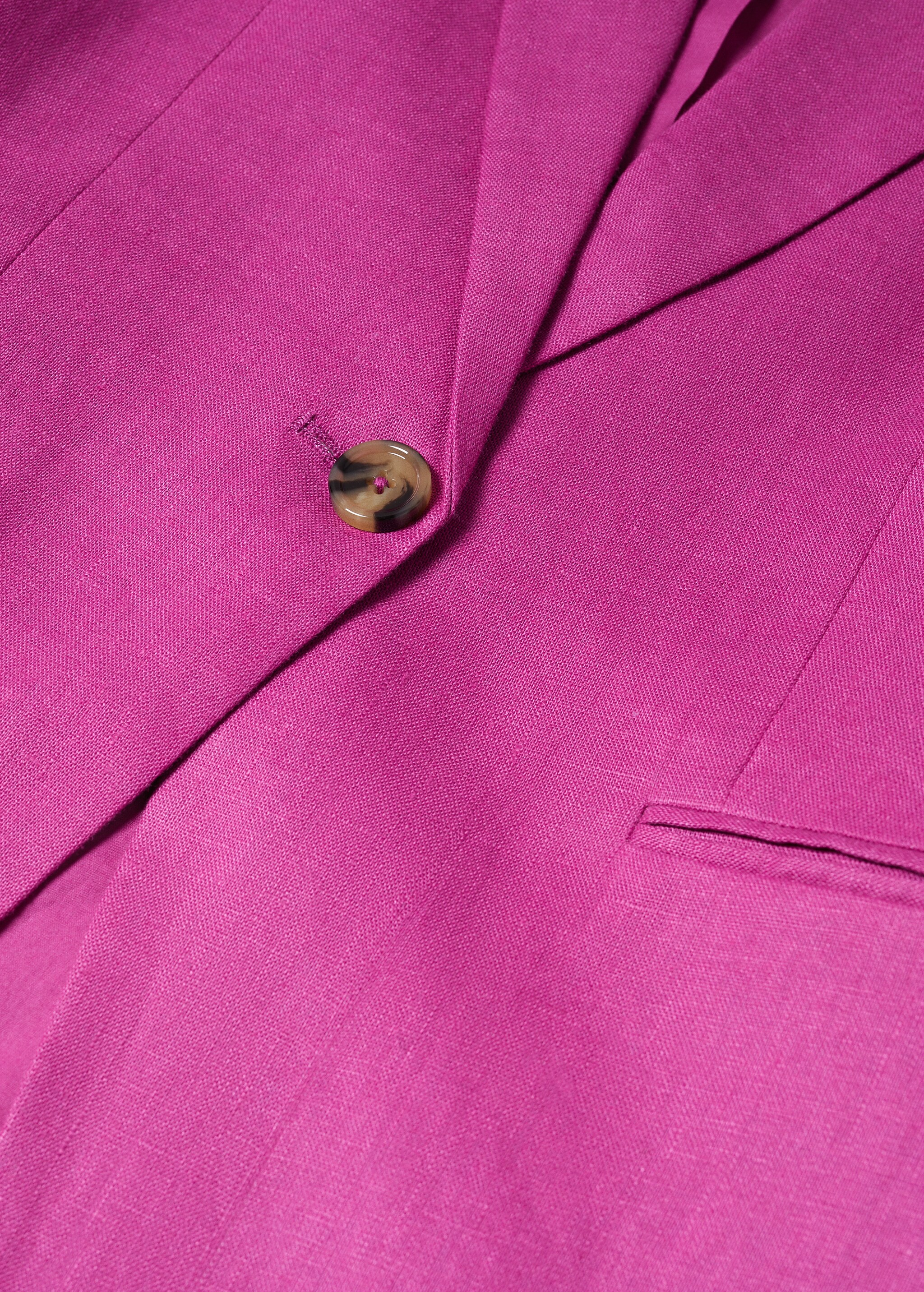 Blazer suit 100% linen - Details of the article 8