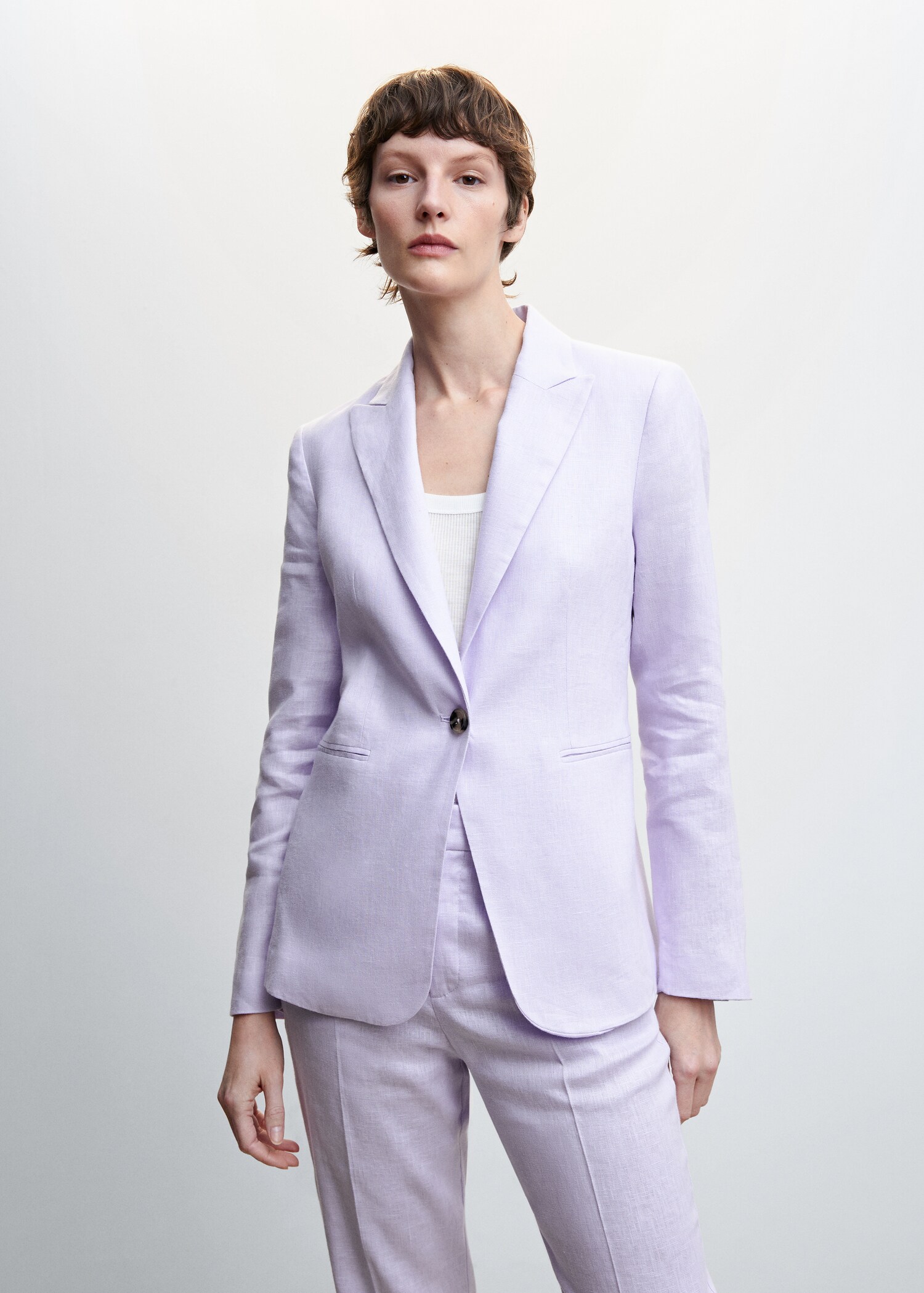 Blazer suit 100% linen - Medium plane