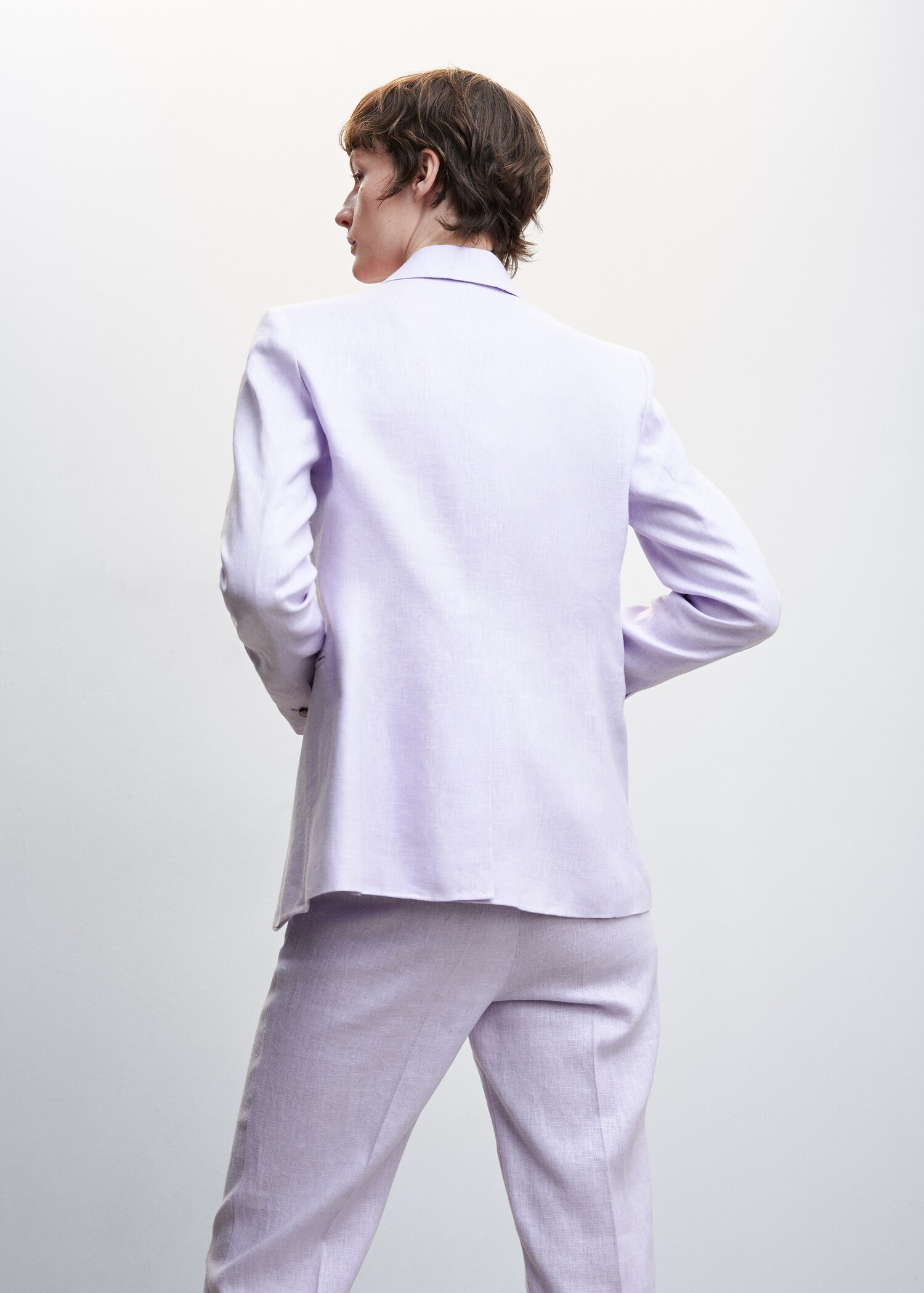 Blazer suit 100% linen - Reverse of the article