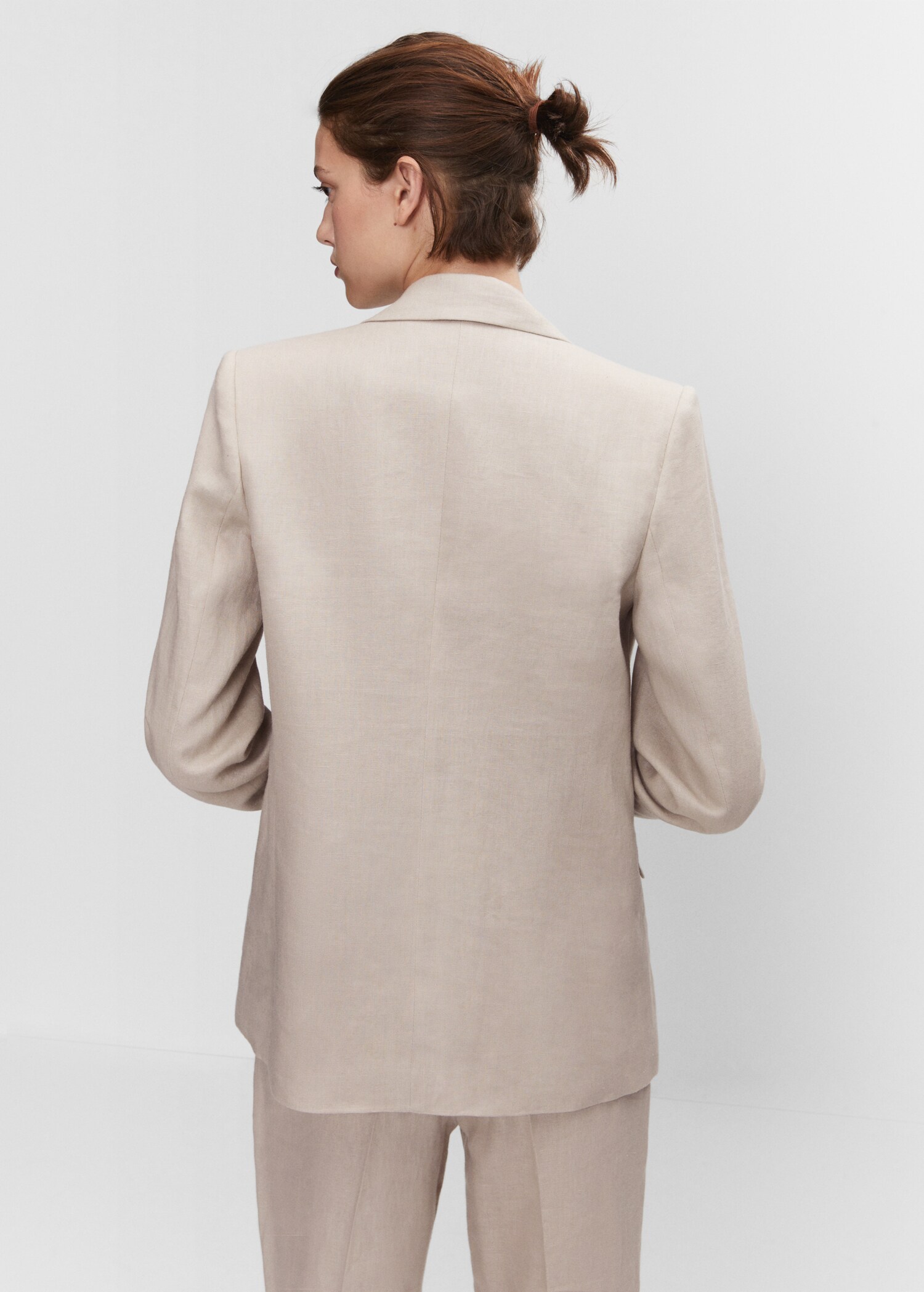 Blazer suit 100% linen - Reverse of the article