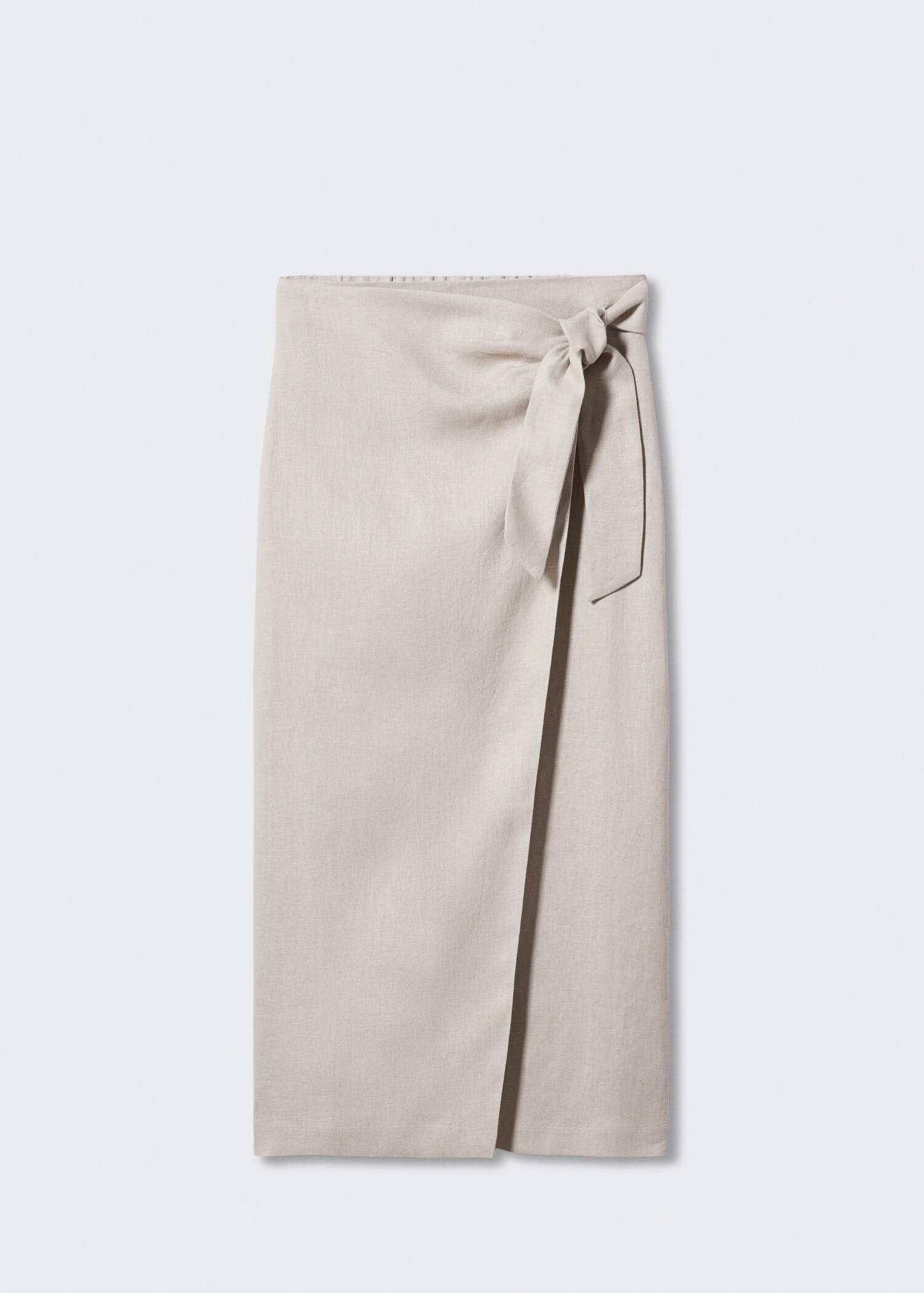 Linen-blend wrap skirt - Article without model