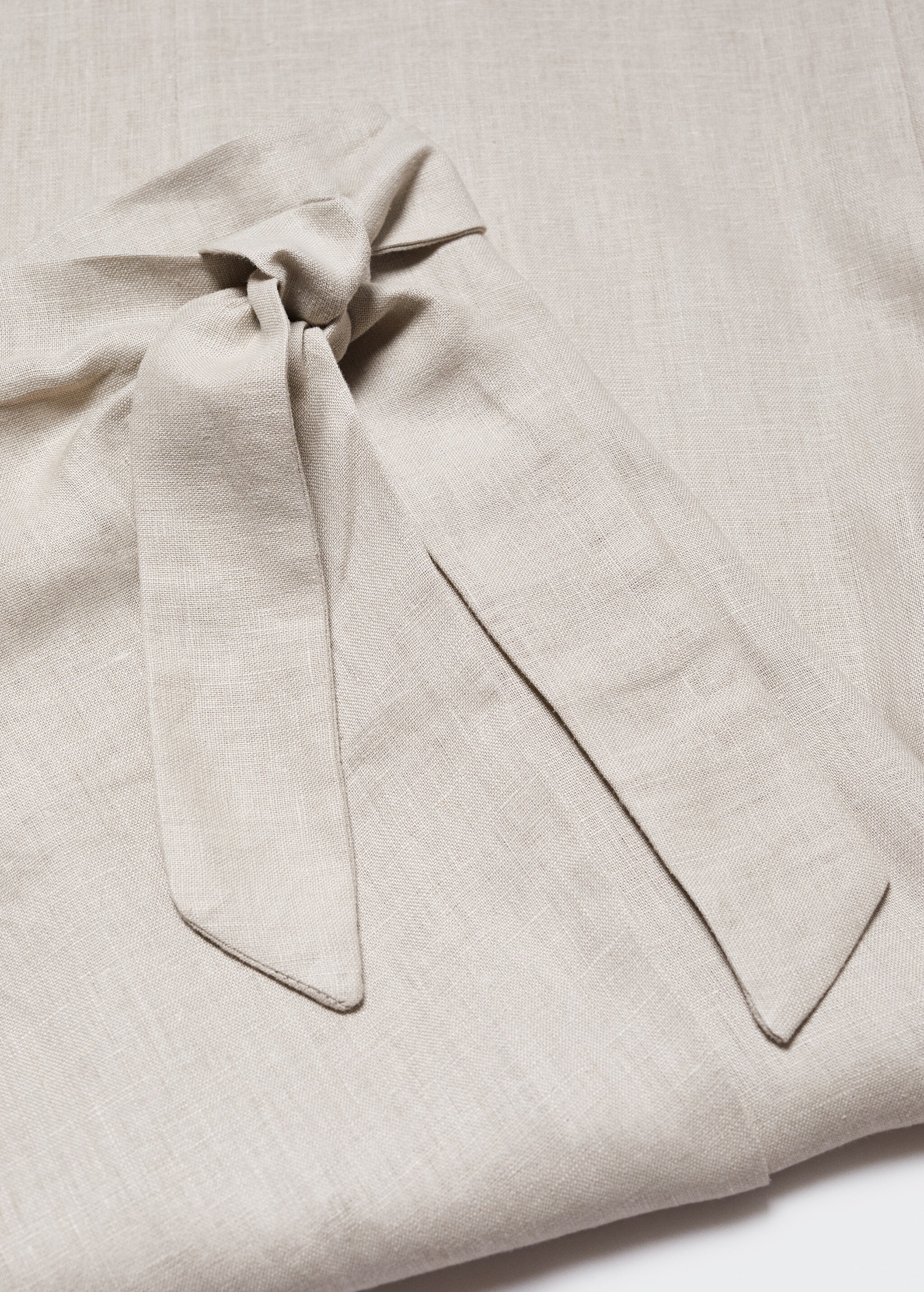 Linen-blend wrap skirt - Details of the article 8