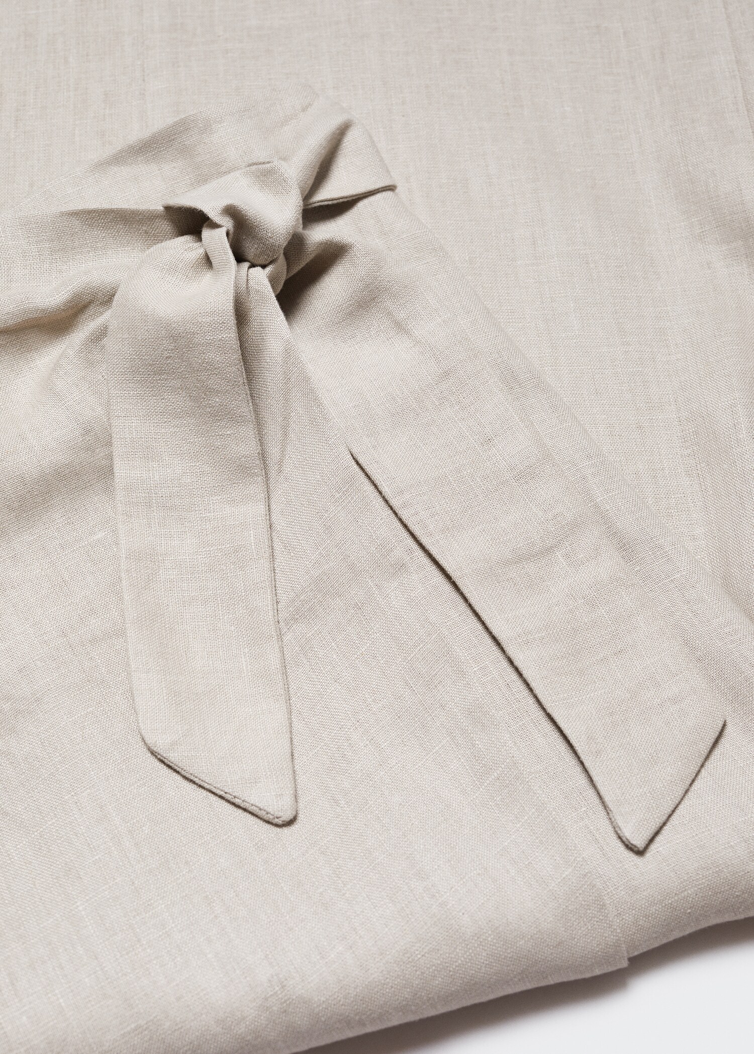 Linen-blend wrap skirt - Details of the article 8