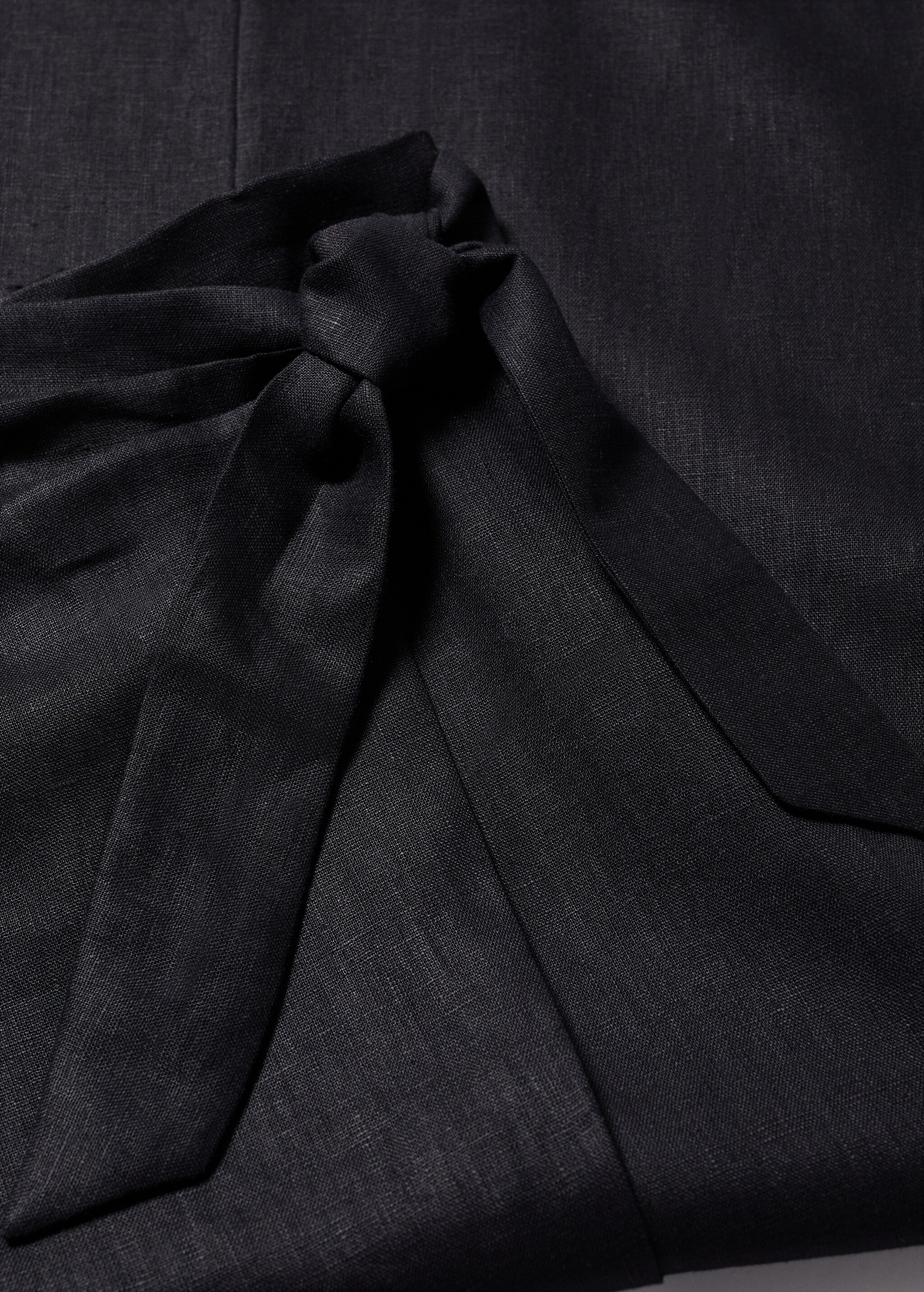 Linen-blend wrap skirt - Details of the article 8