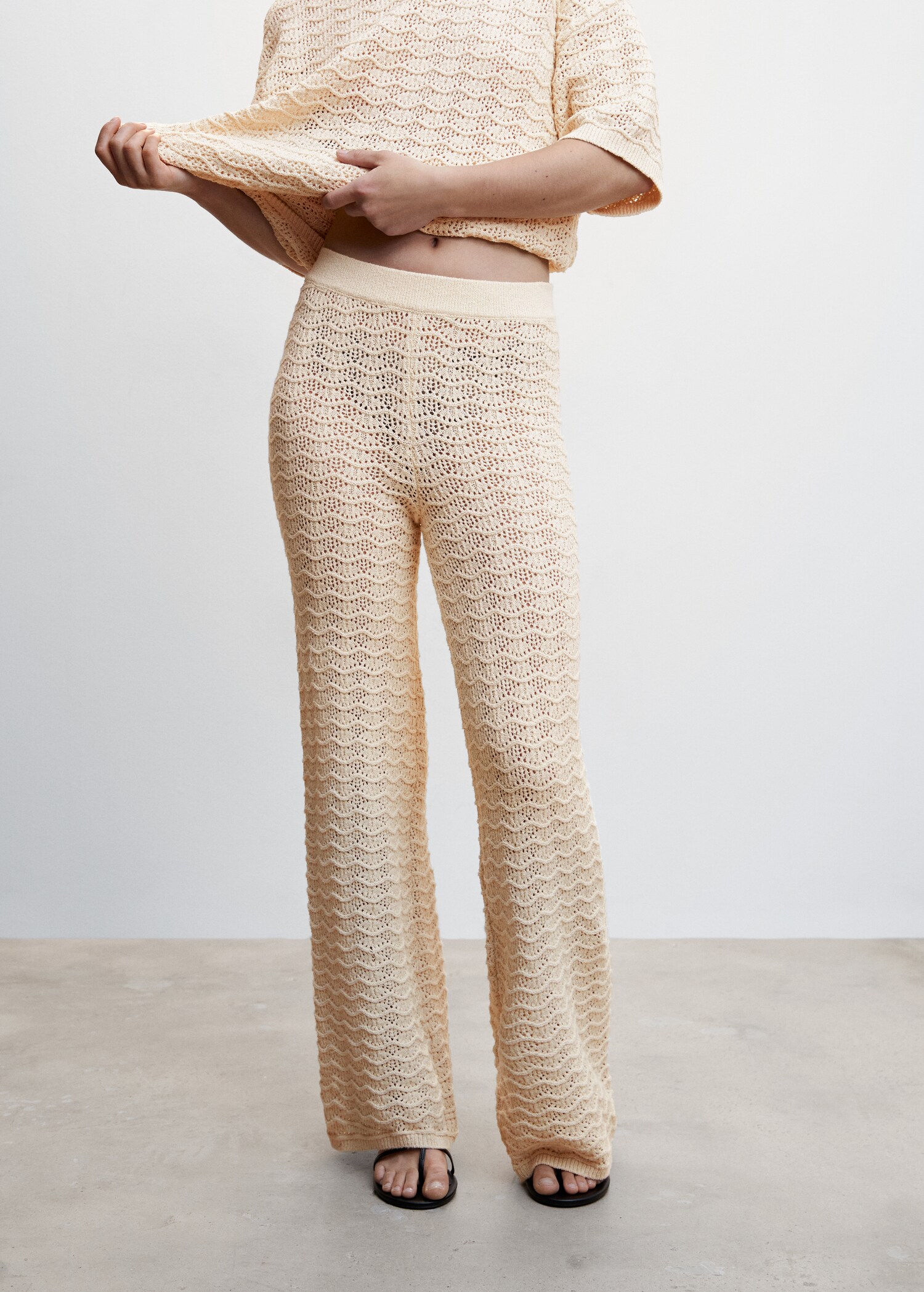 Knitted palazzo pants - Details of the article 6