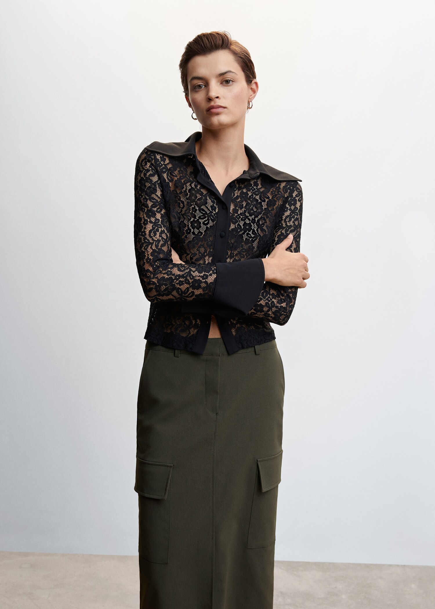 Pencil skirt with pockets - Details of the article 1