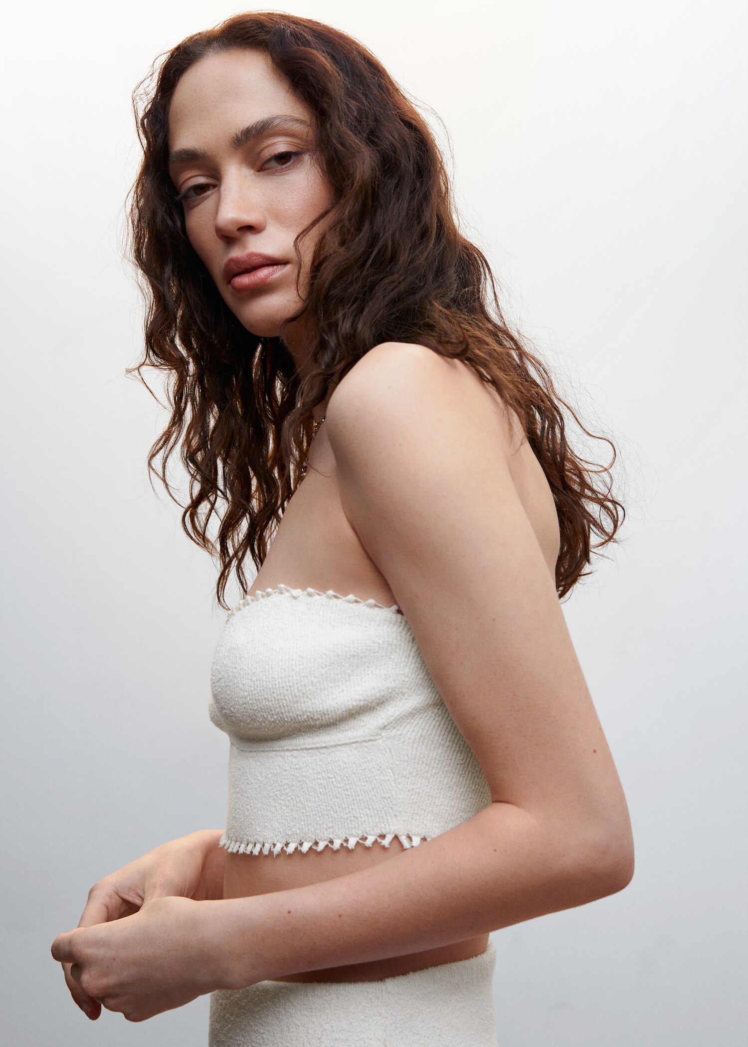 Stickad crop topp - Detaljer om artikeln 1