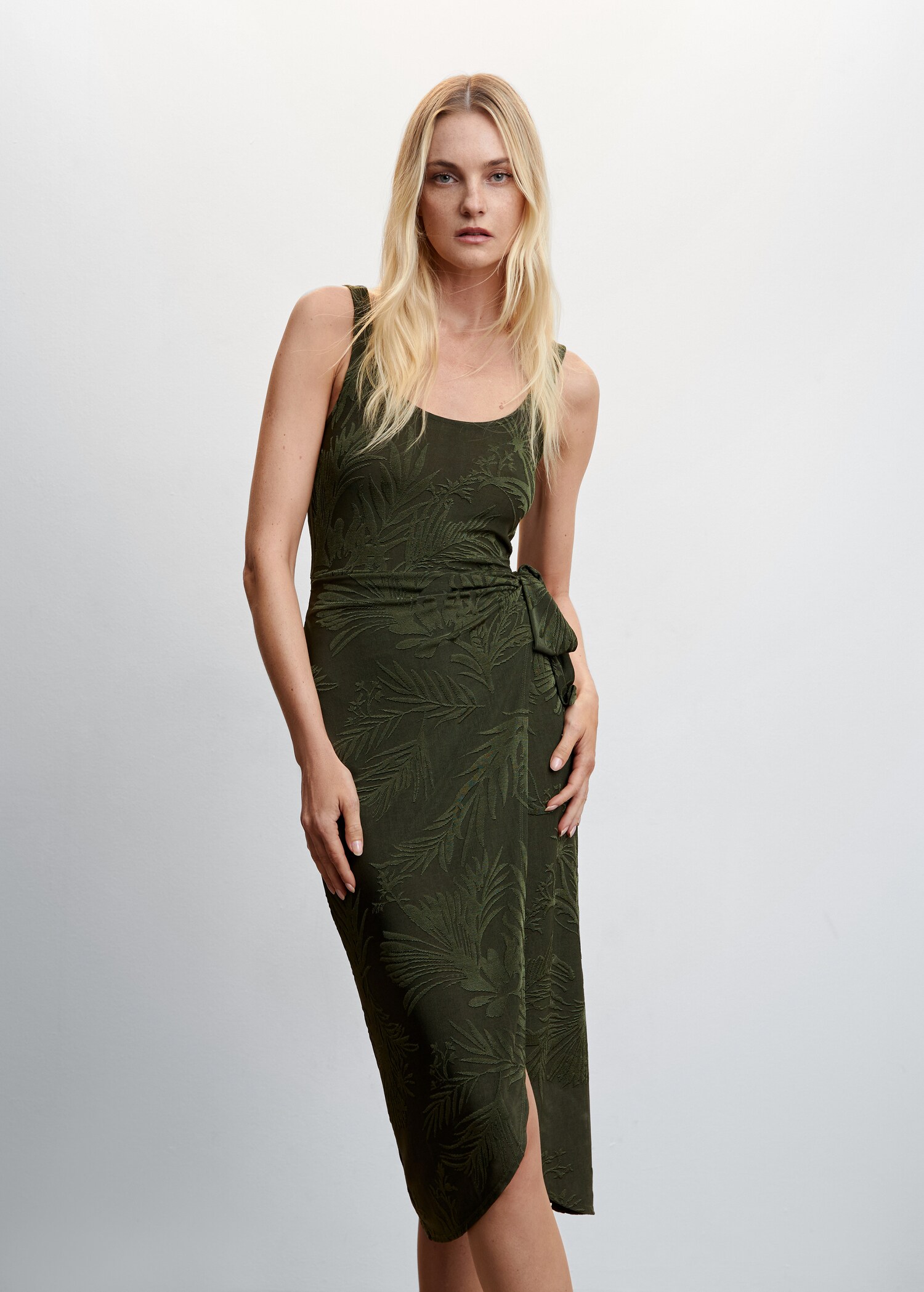 Knotted jacquard dress - Medium plane