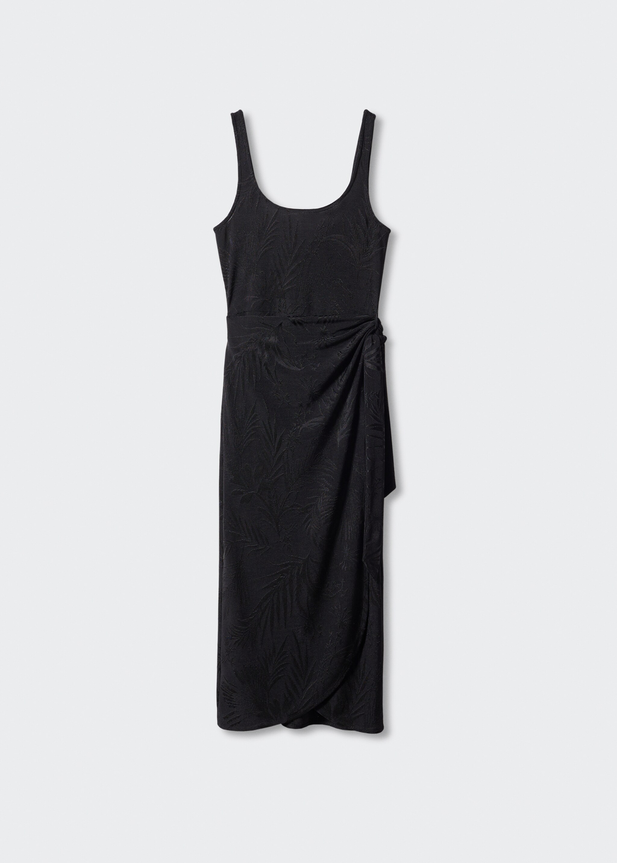 Jacquard-Kleid mit Knotendetail - Artikel ohne Model