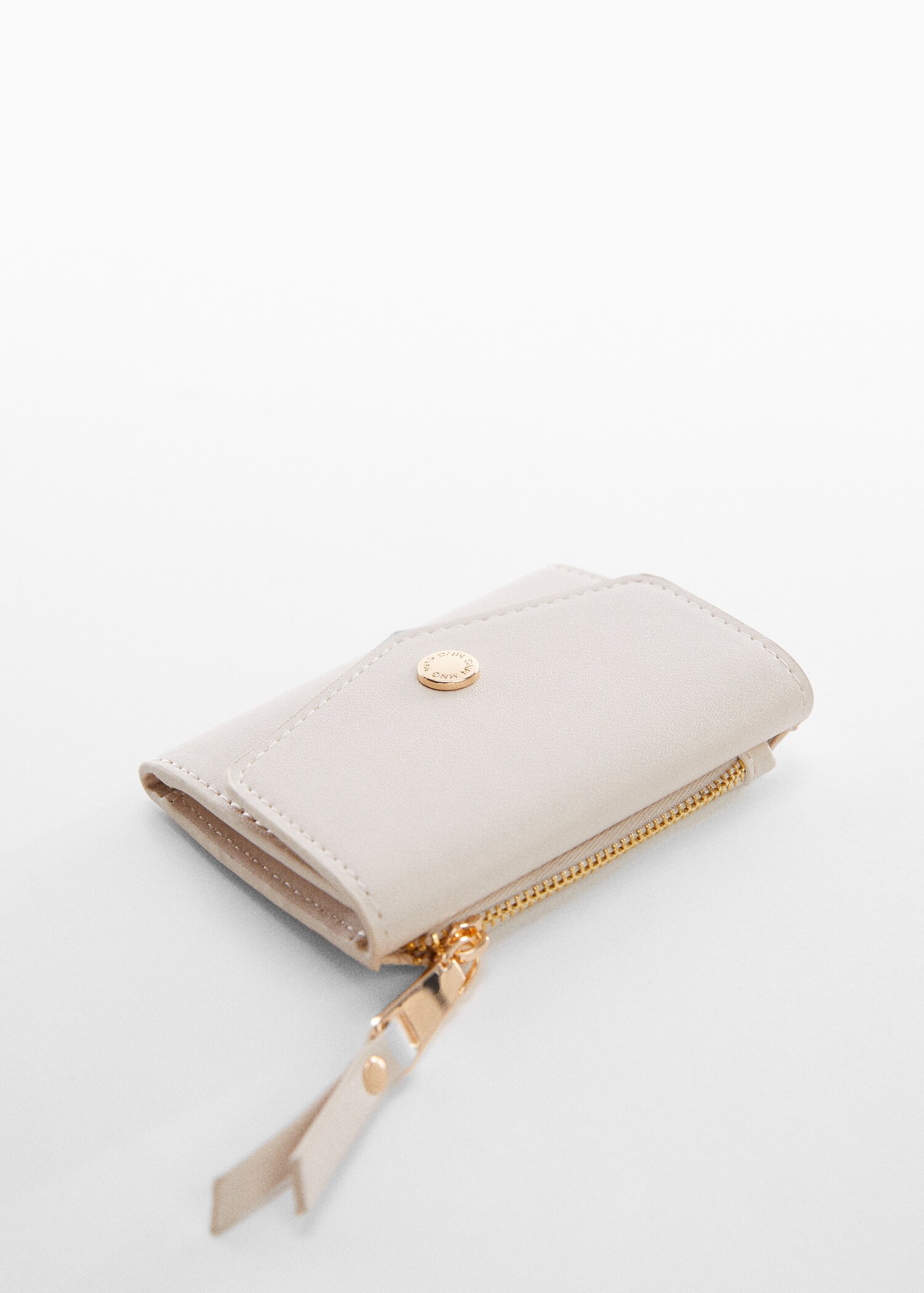 Wallet with button flap  - Medium plane