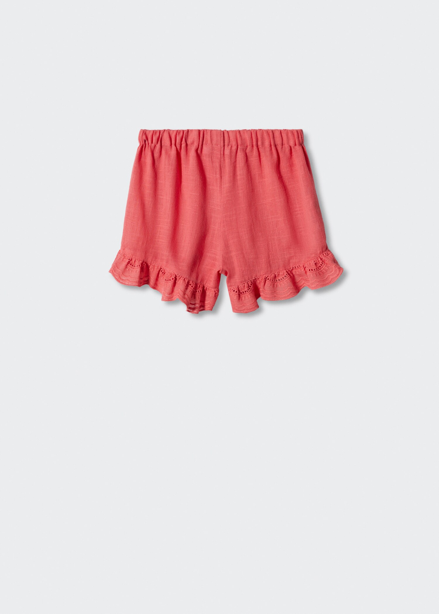 Embroidered cotton shorts - Reverse of the article