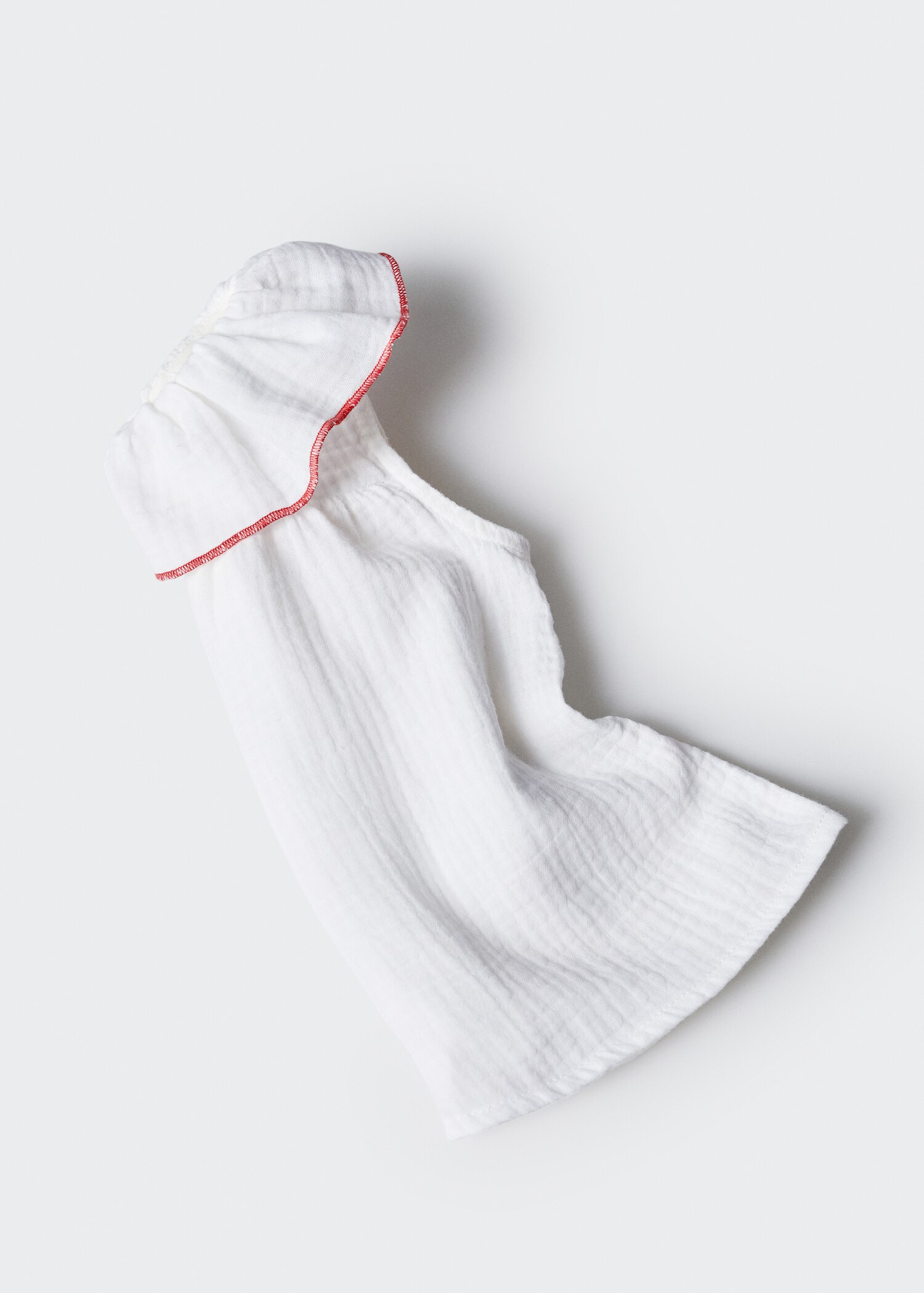 Bluse i bomull med babydoll-krage - Artikkeldetalj 8