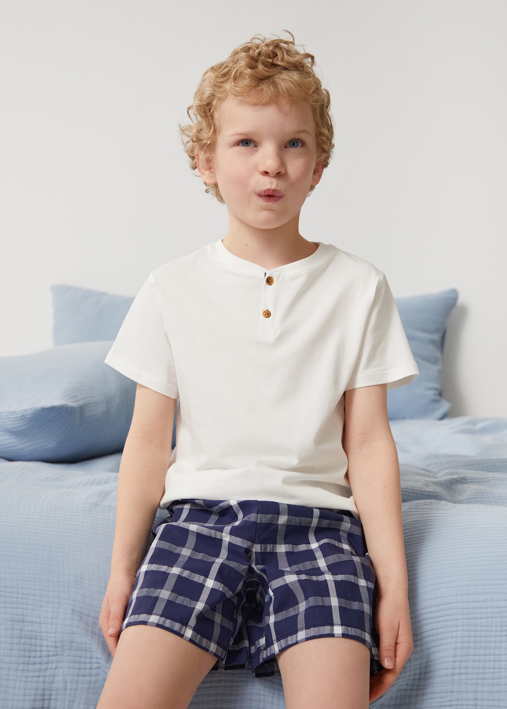 Short cotton pyjamas Boys MANGO OUTLET Estonia