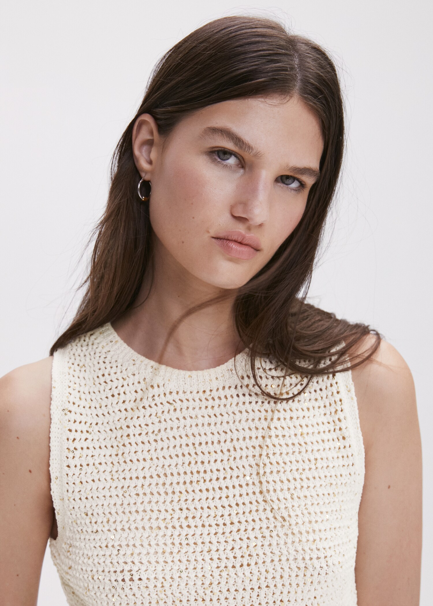 Openwork knit top - Details of the article 1