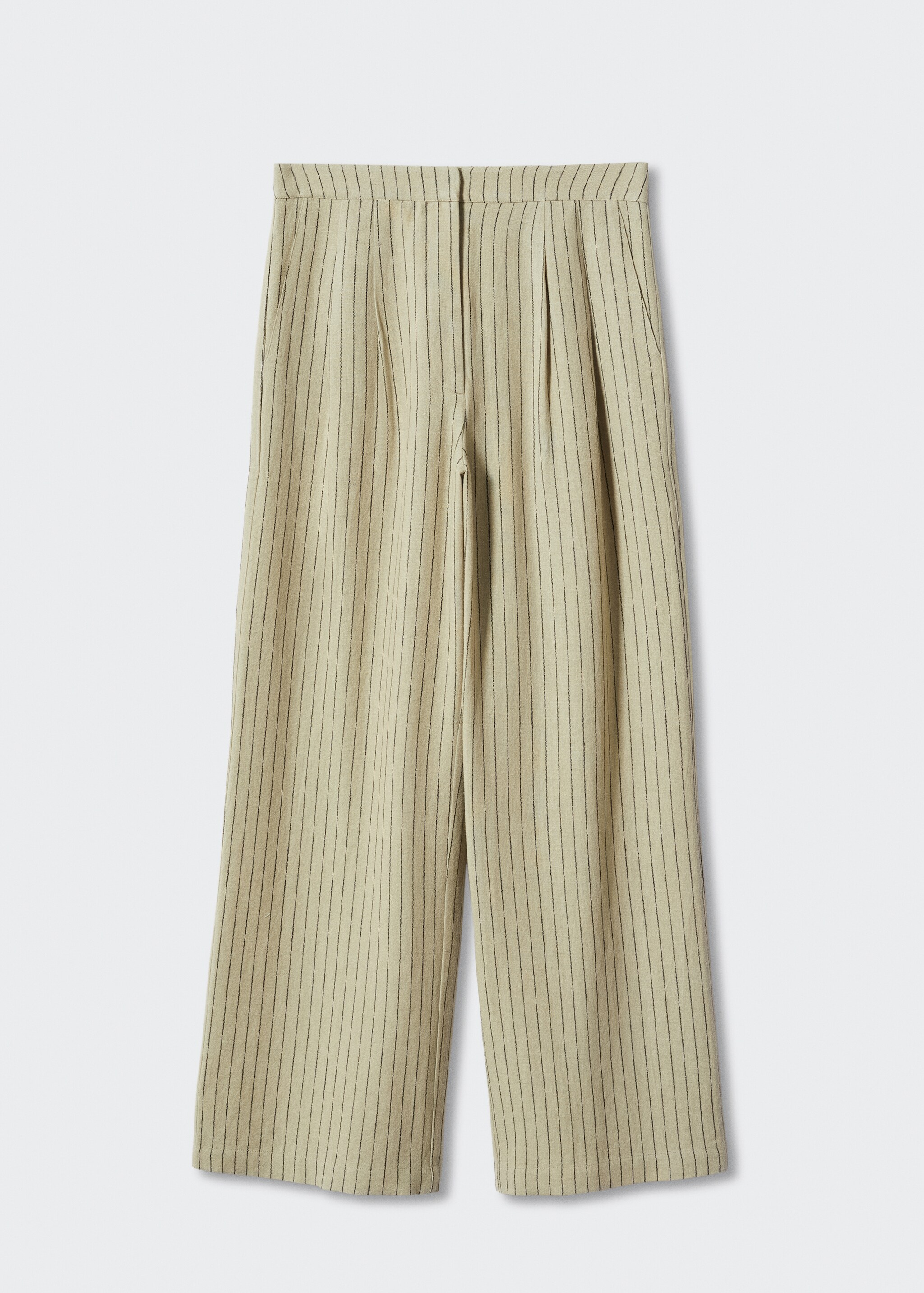 Pinstripe linen trousers - Article without model