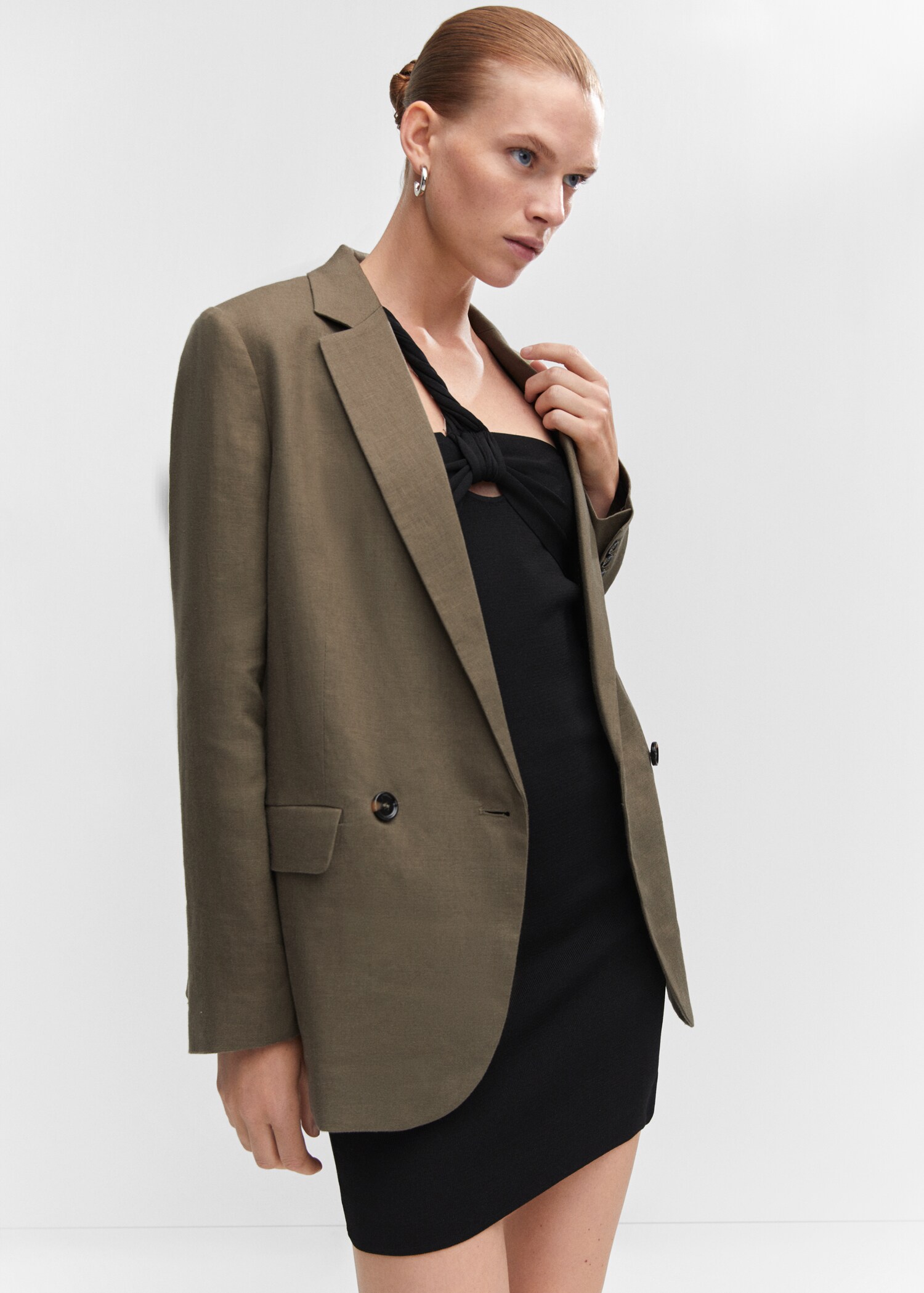 Giacca lino oversize - Piano medio