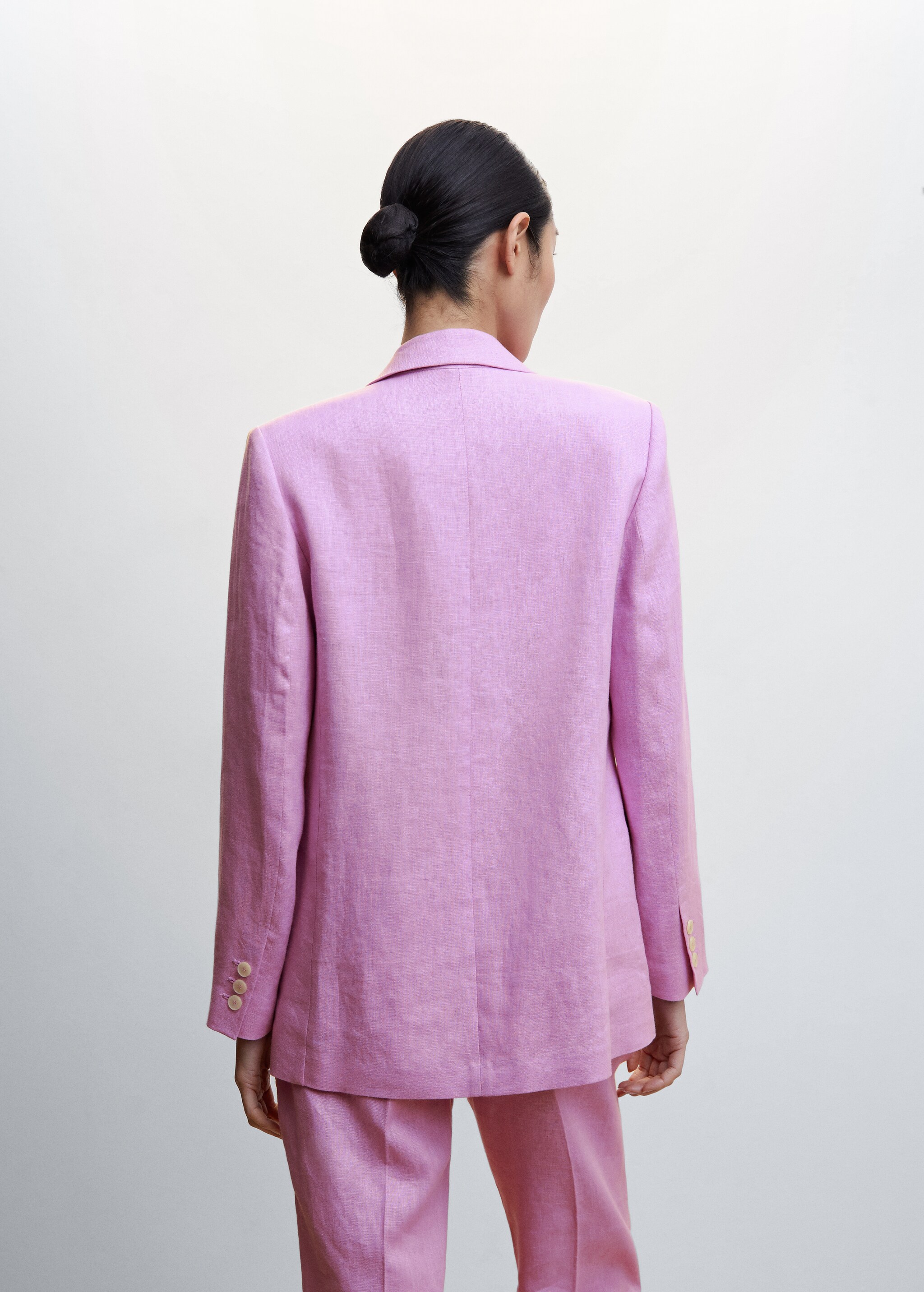 Linen oversized jacket  - Reverse of the article