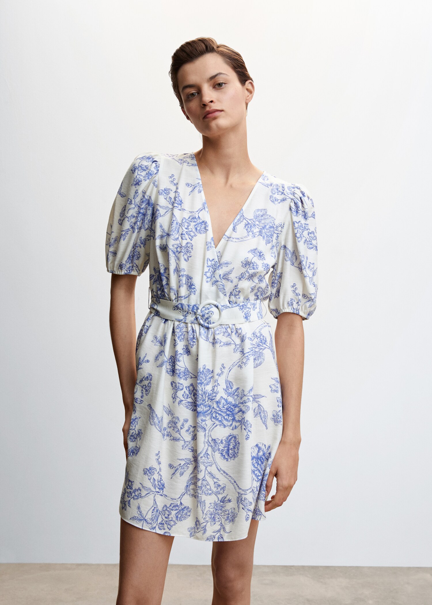 Belt floral dress - Medium plane